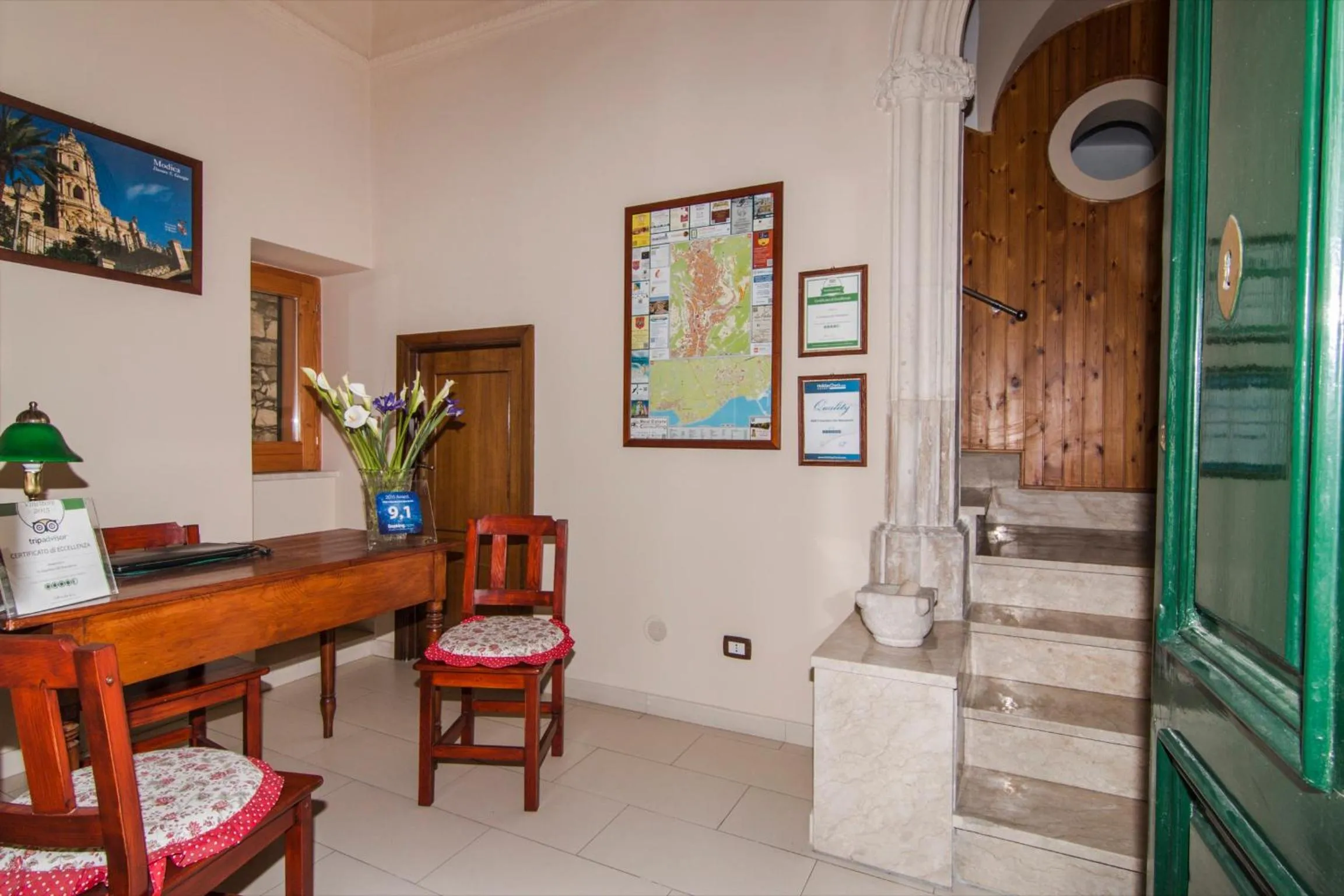 Lobby or reception in B&B Il Giardino Dei Mandarini