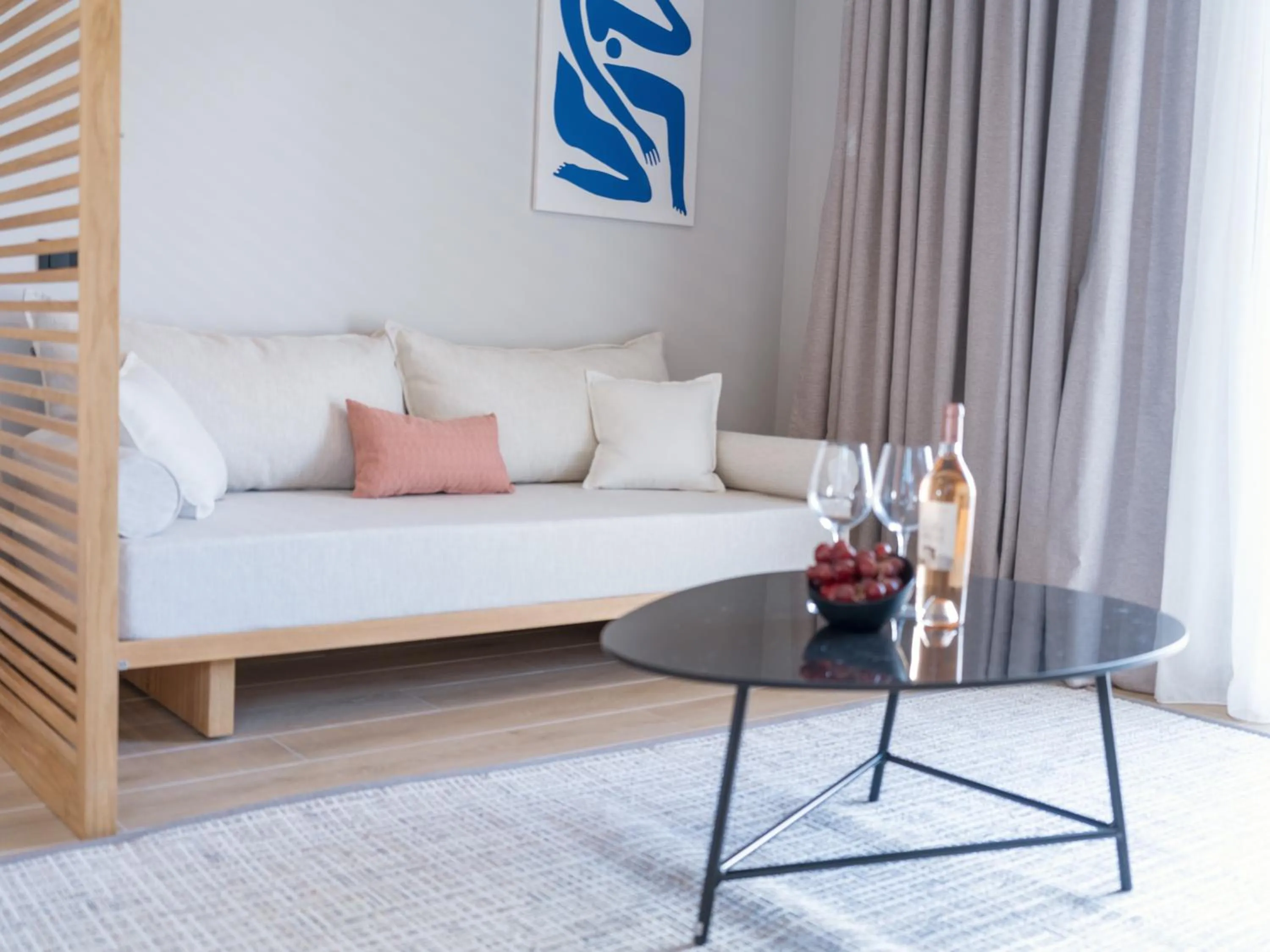 Seating area, Bed in Domes Noruz Kassandra, Halkidiki - Adults Only