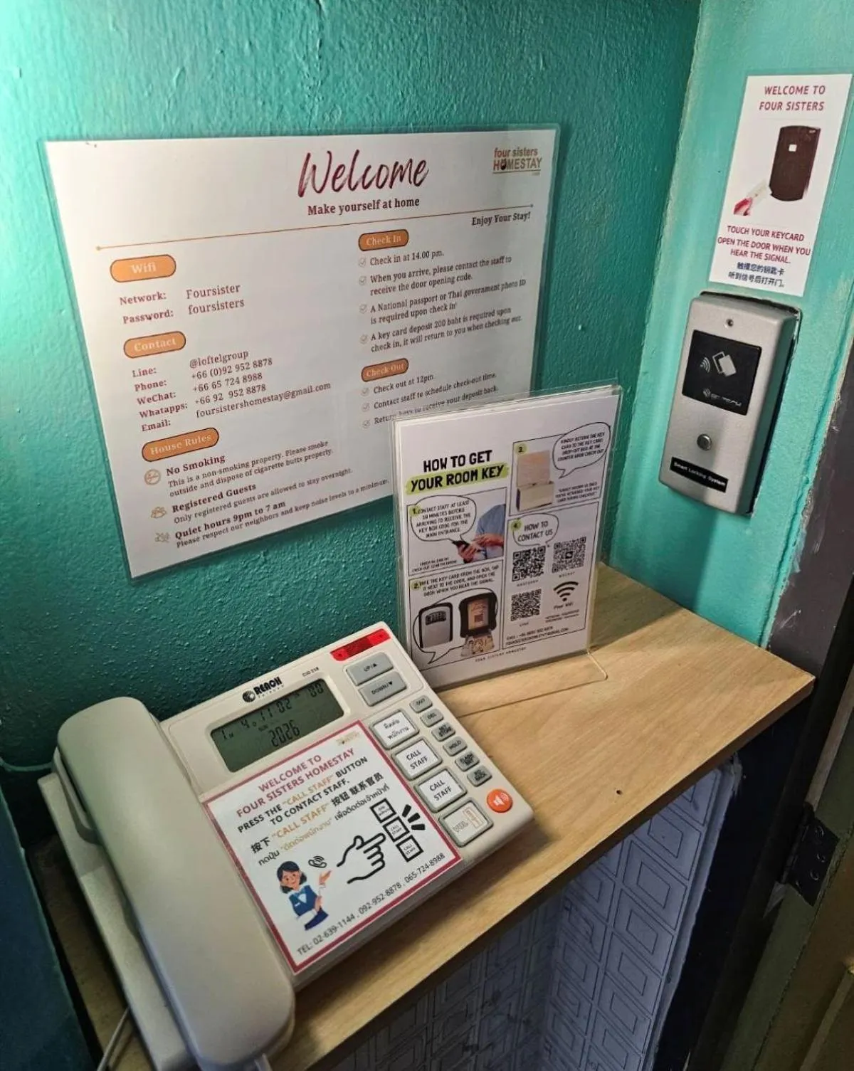 Facade/entrance in Four Sisters Homestay