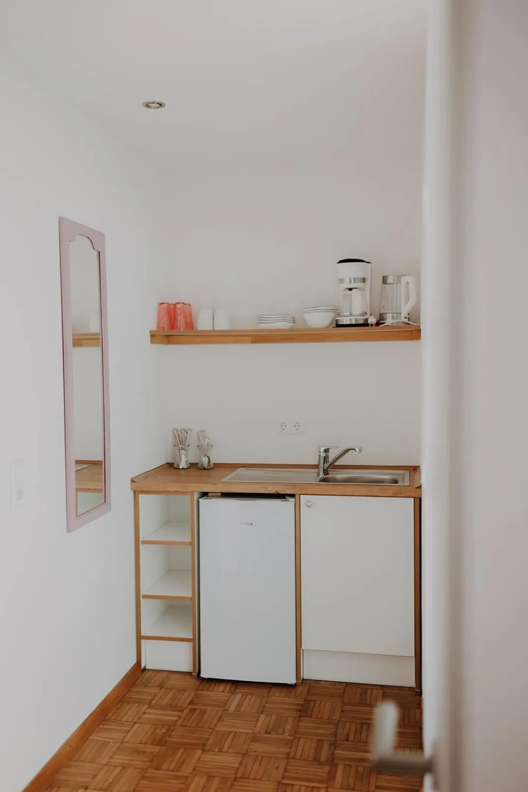 Kitchen or kitchenette in Hotel zur Treene