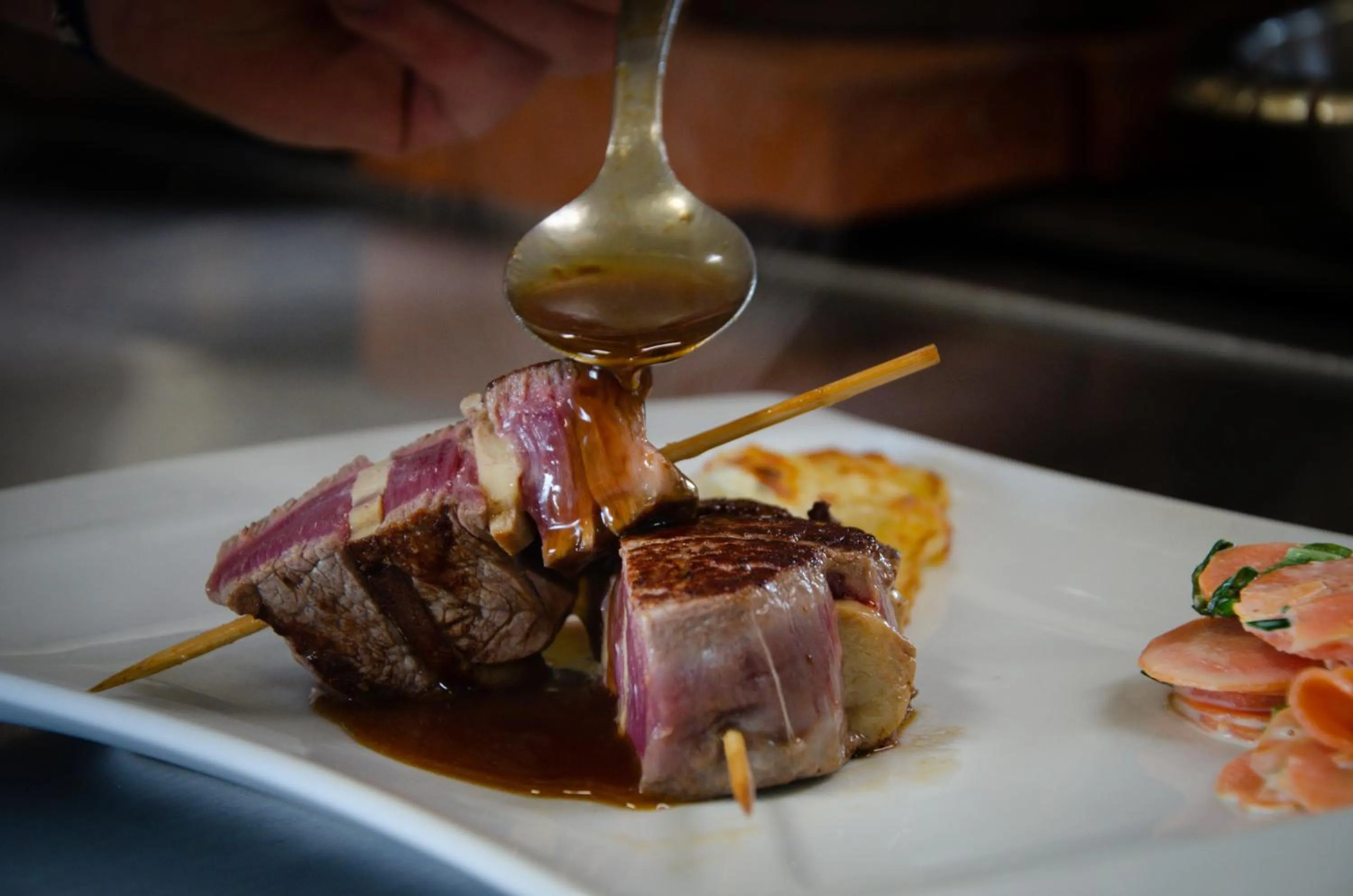 Restaurant/places to eat in Maison Legate "Hôtel Le Baudiere & Spa"