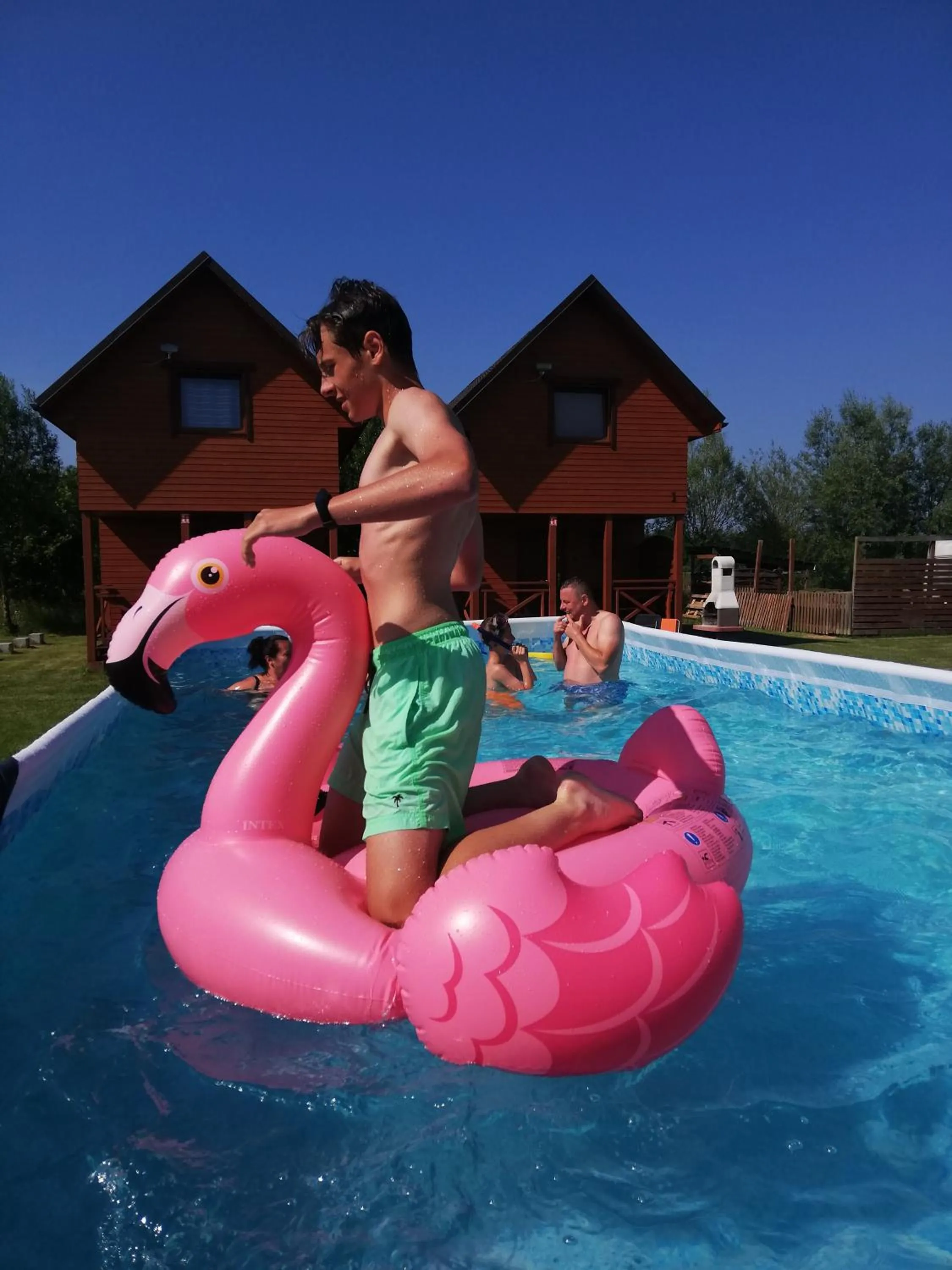 Pool view in Rodzinna Przystań