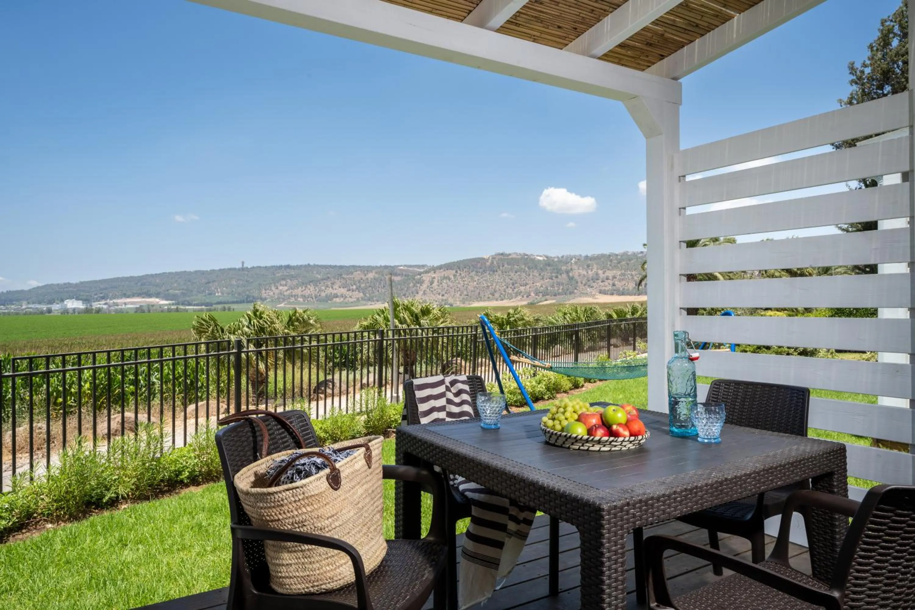 Balcony/Terrace in Holiday Village Kibbutz Mizra