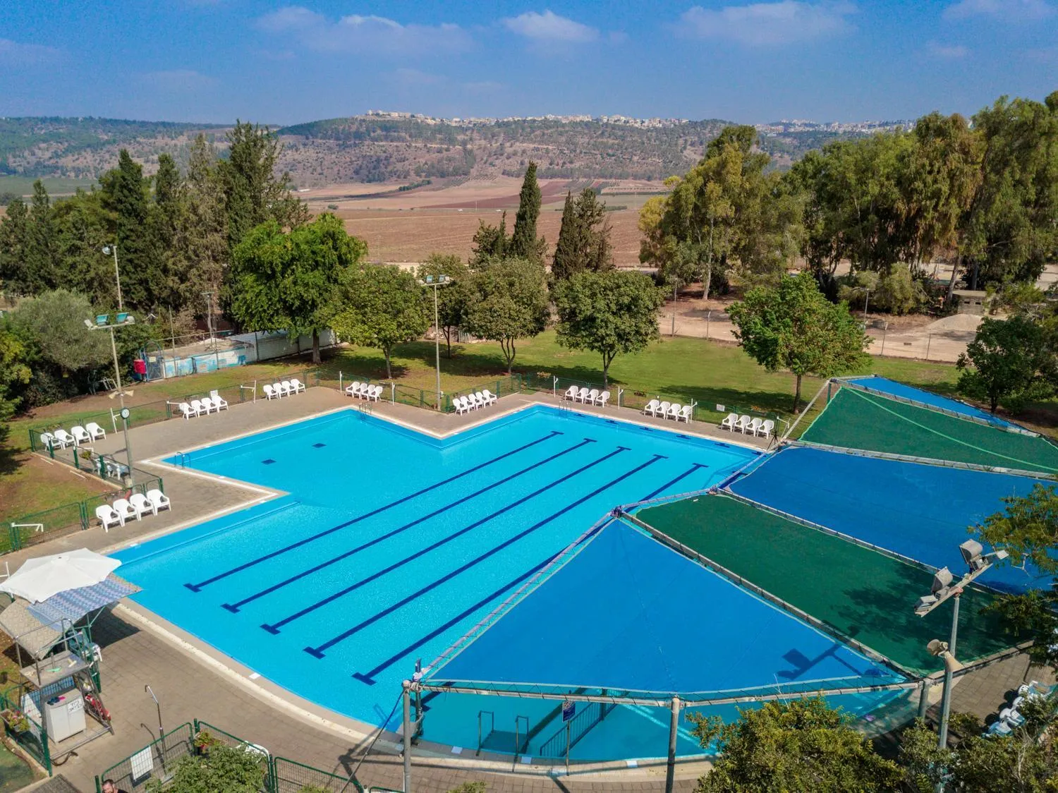 Pool view in Holiday Village Kibbutz Mizra