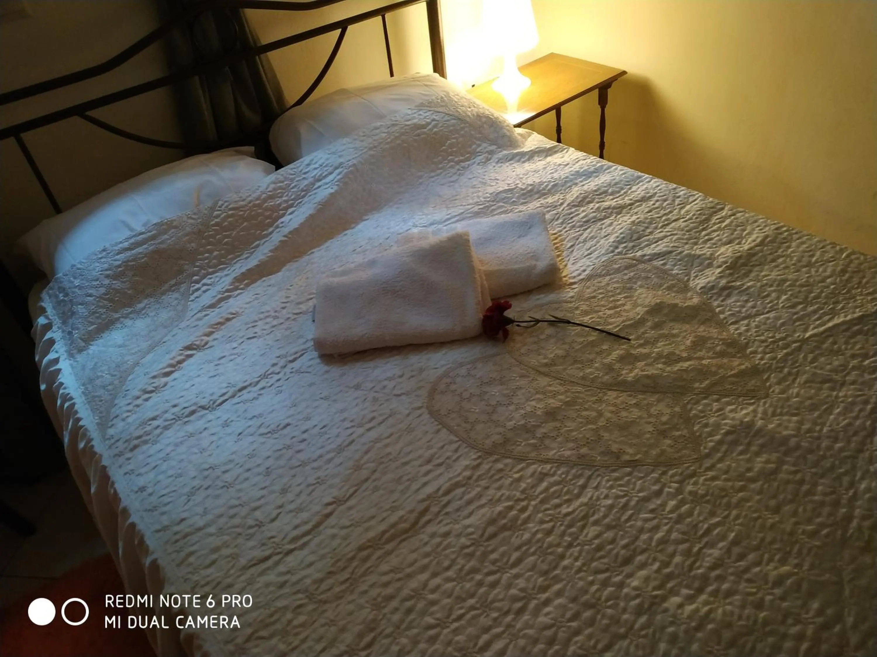 Bed in Stavros Apartments