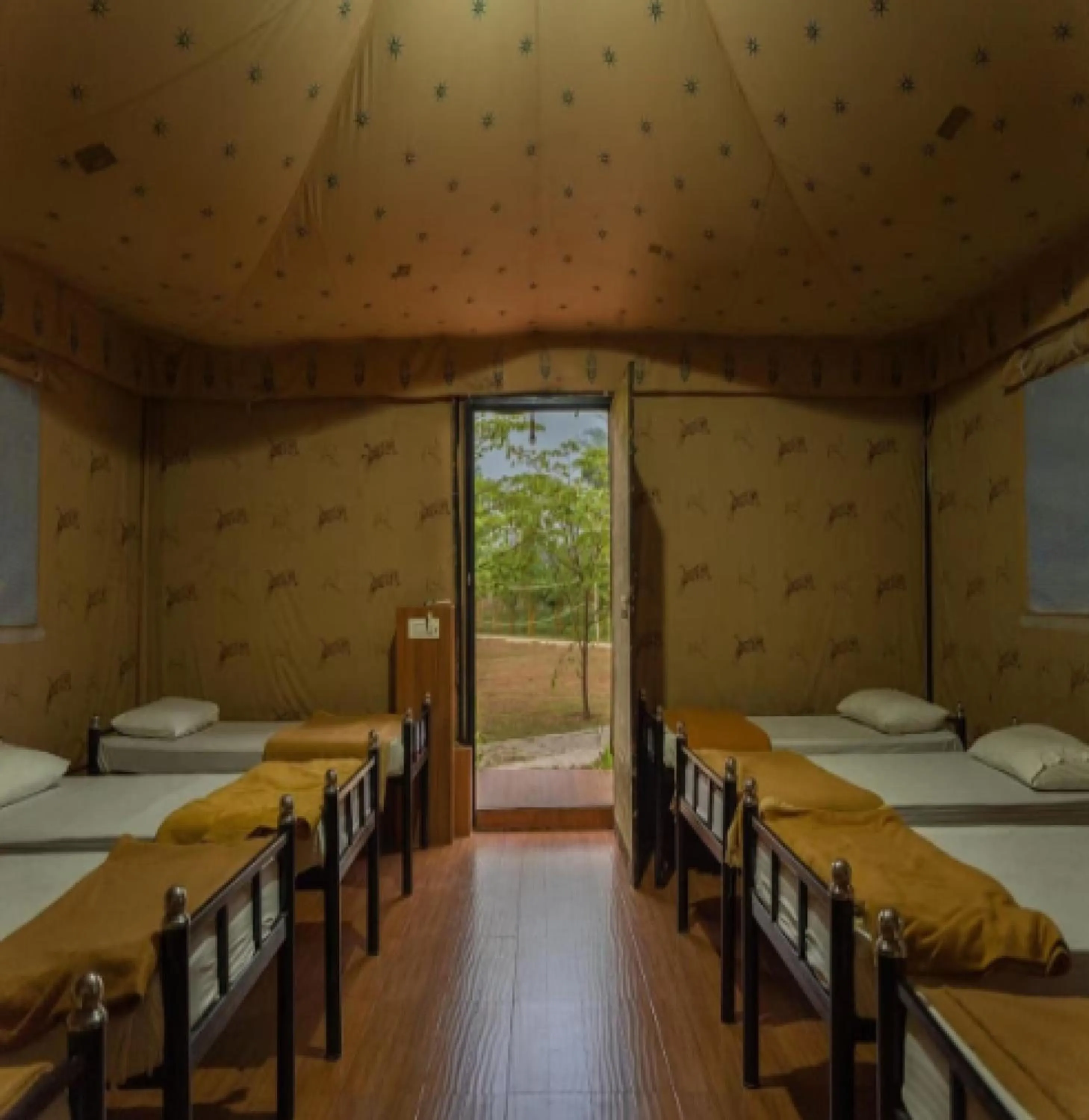 Bed in Starling River Resort Dandeli