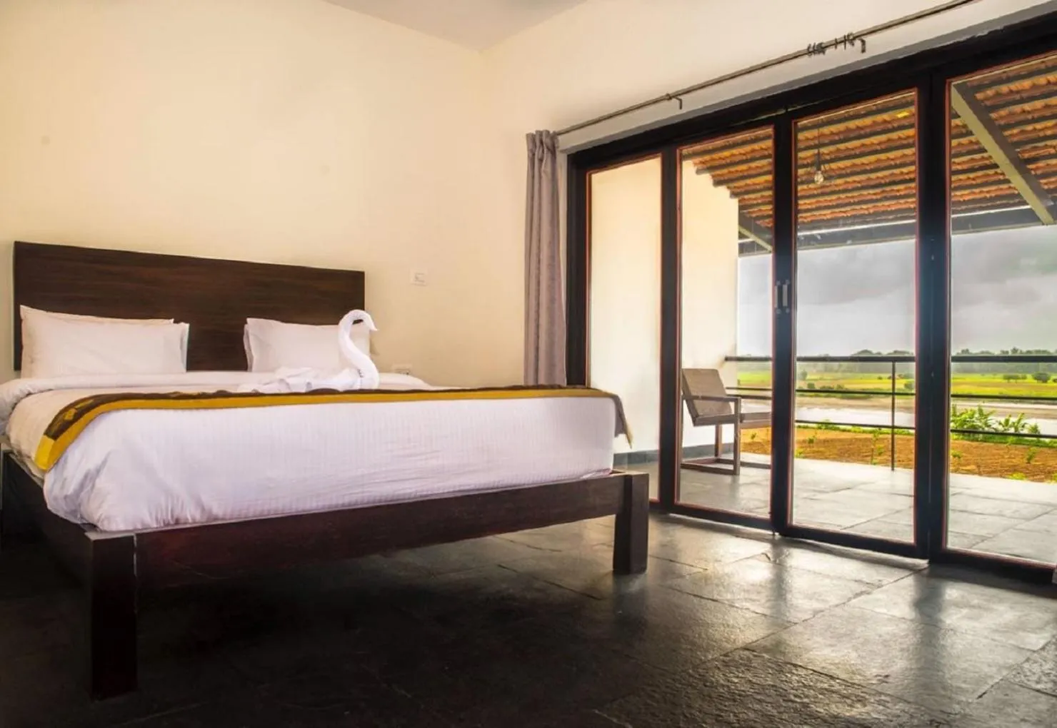 Bed in Starling River Resort Dandeli