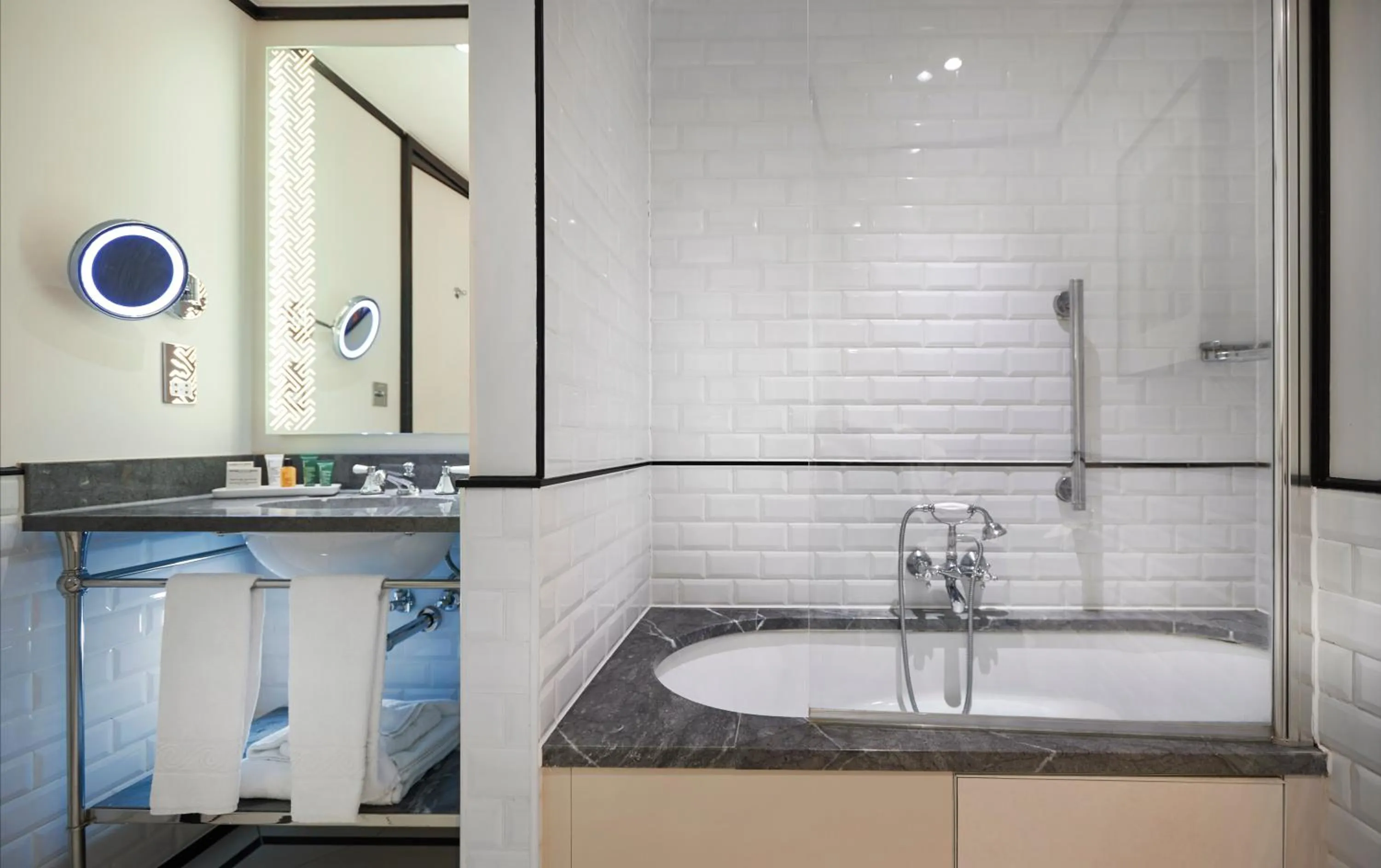 Bathroom in The Waldorf Hilton