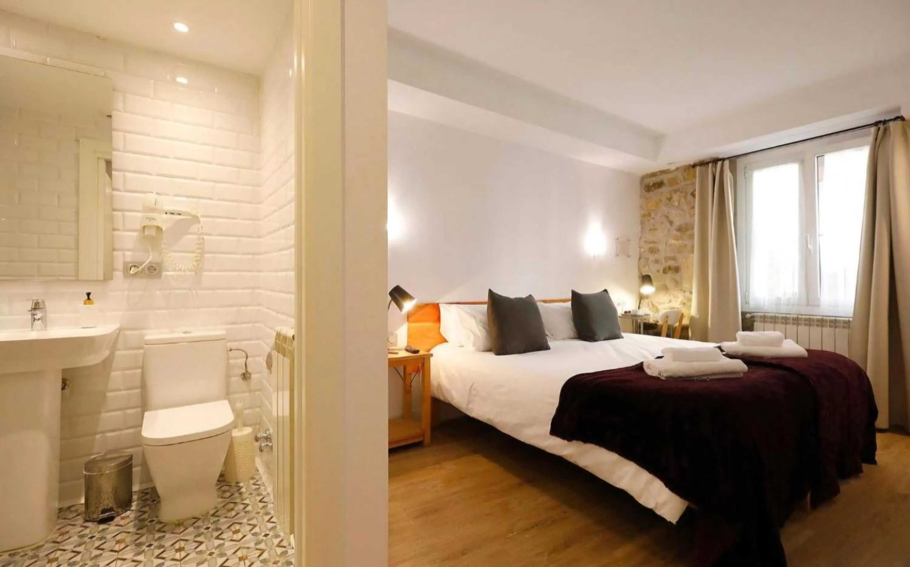 Bed in Pensión Balerdi