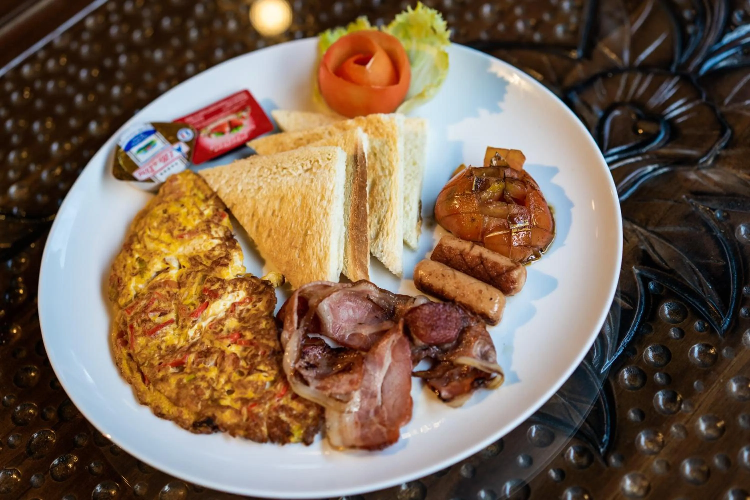 American breakfast in Radiance Sunset Villas Lembongan