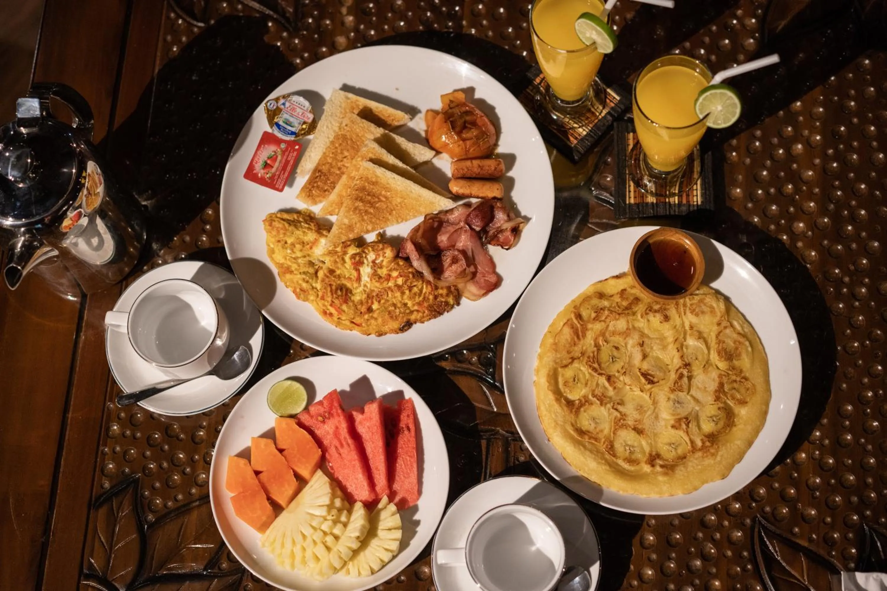 American breakfast in Radiance Sunset Villas Lembongan