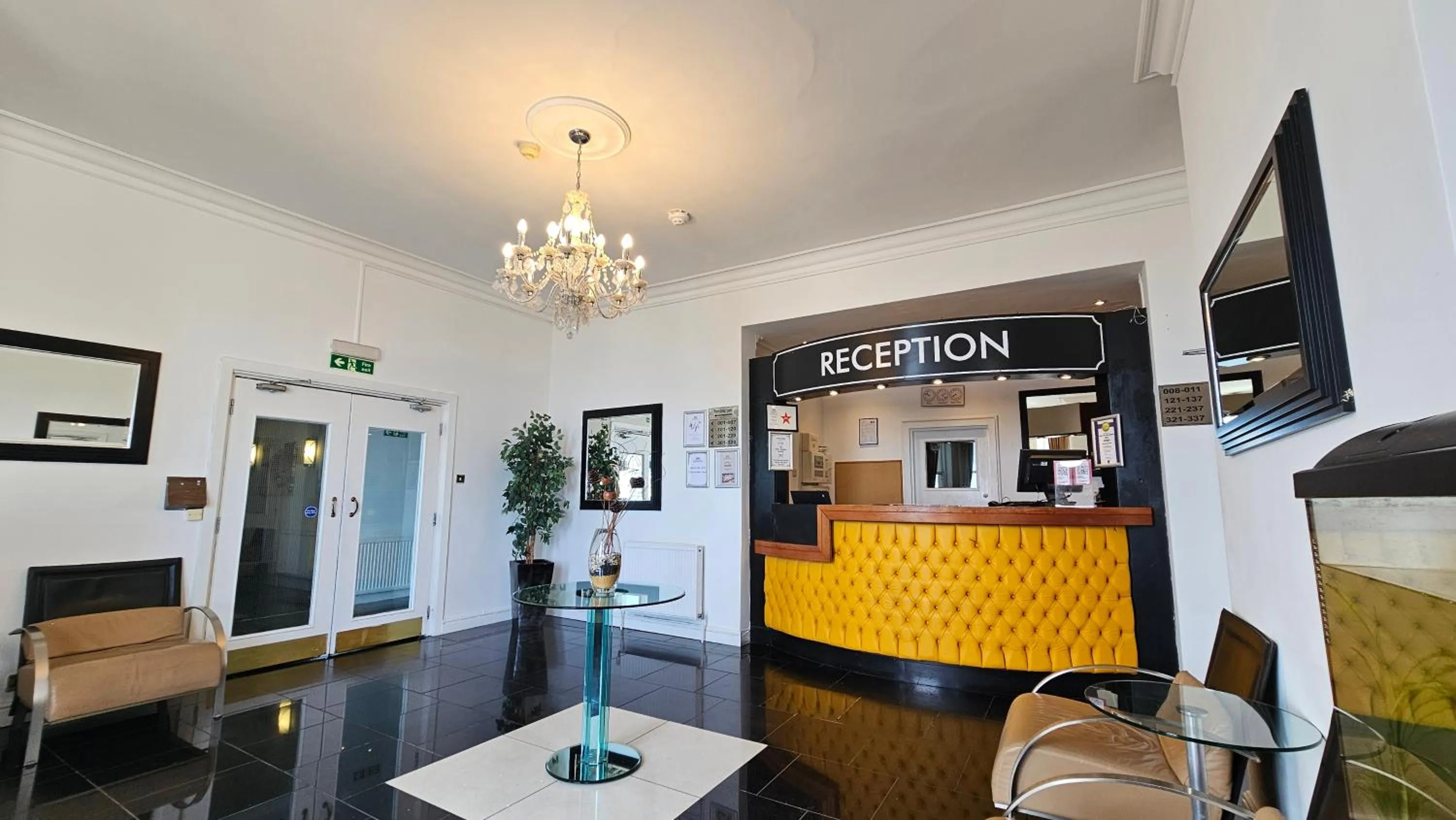 Lobby or reception in The Strand Hotel