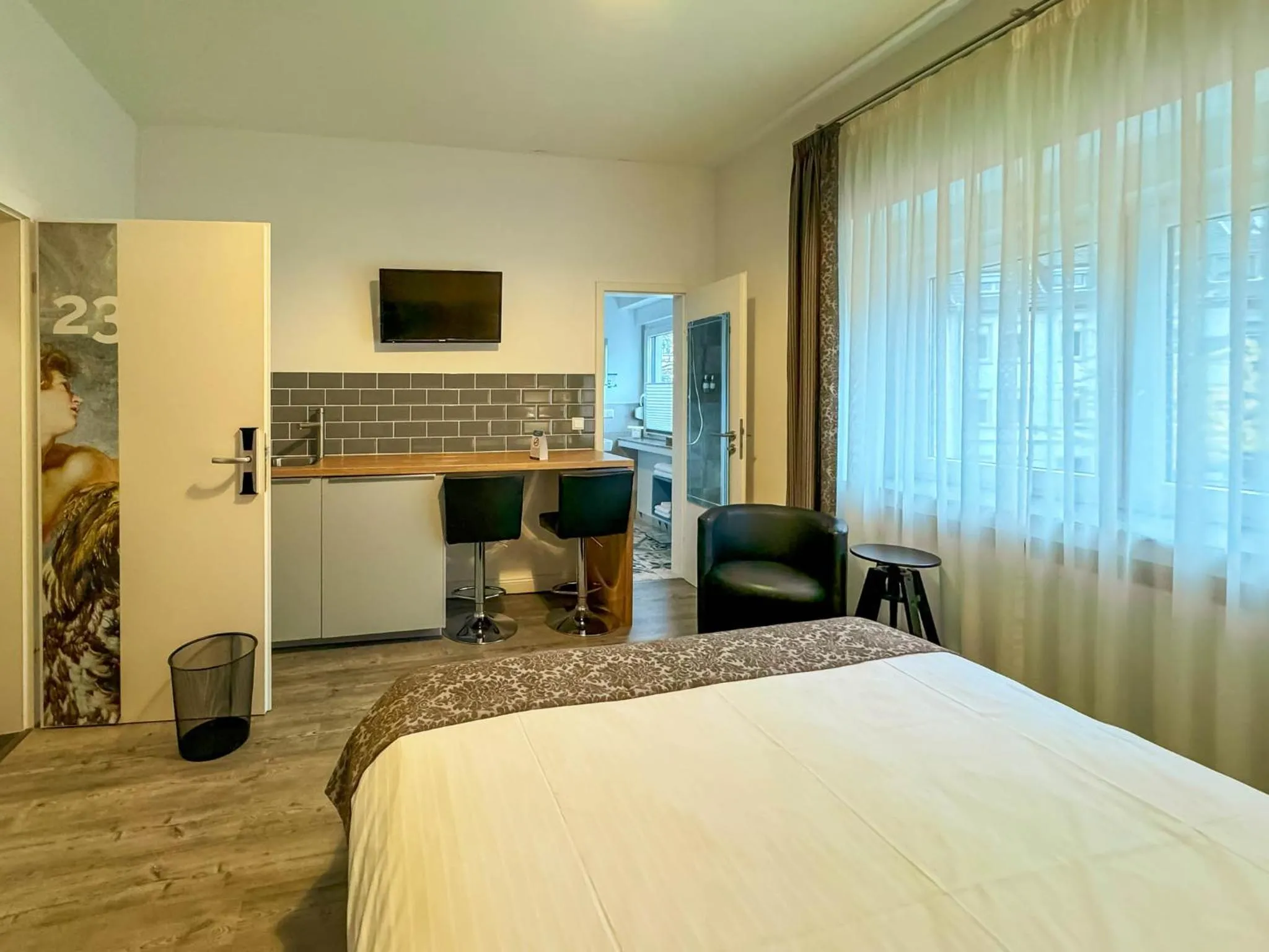 Bed in Trip Inn Boutique Rubens