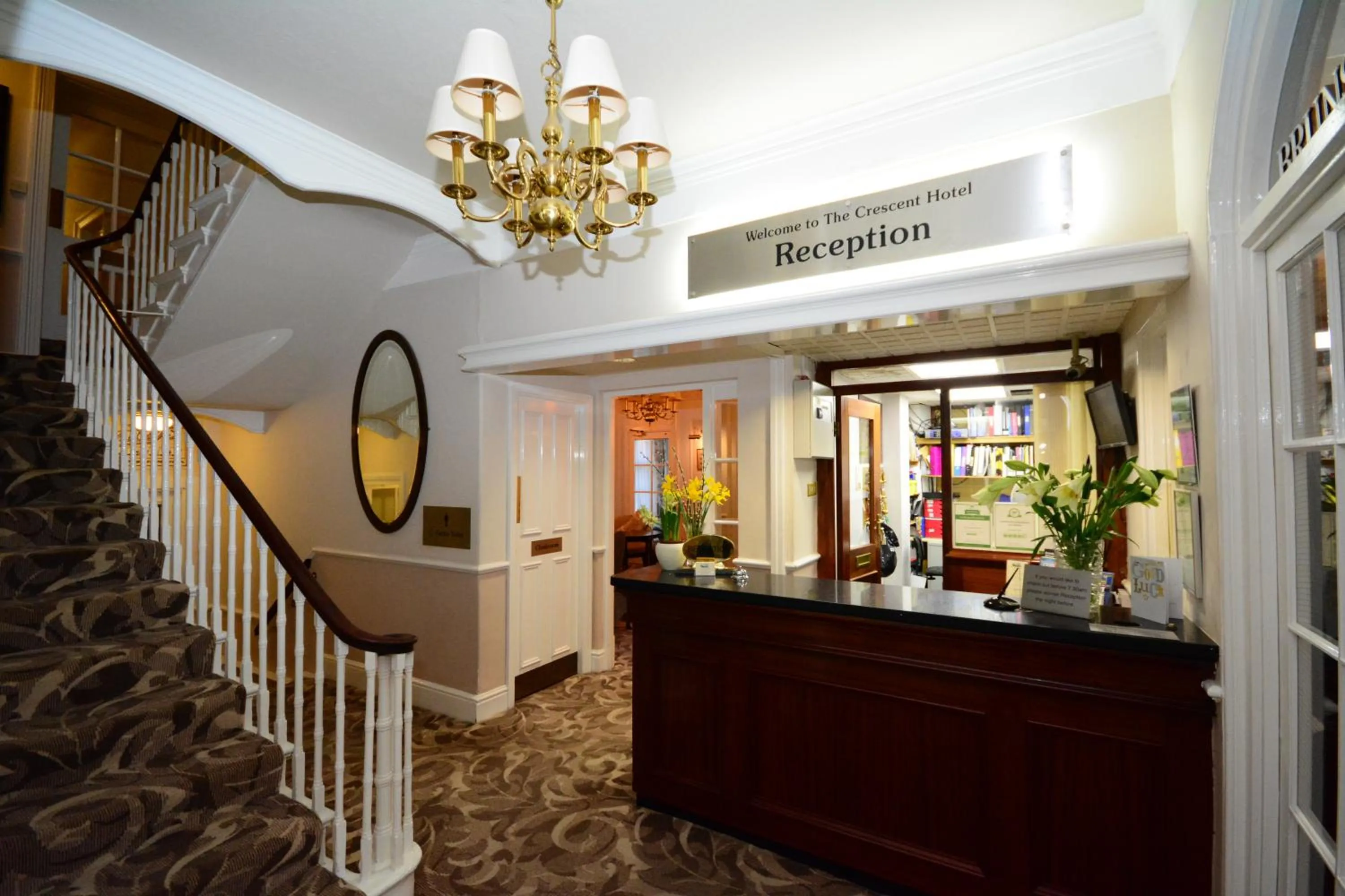 Lobby or reception in The Crescent Hotel
