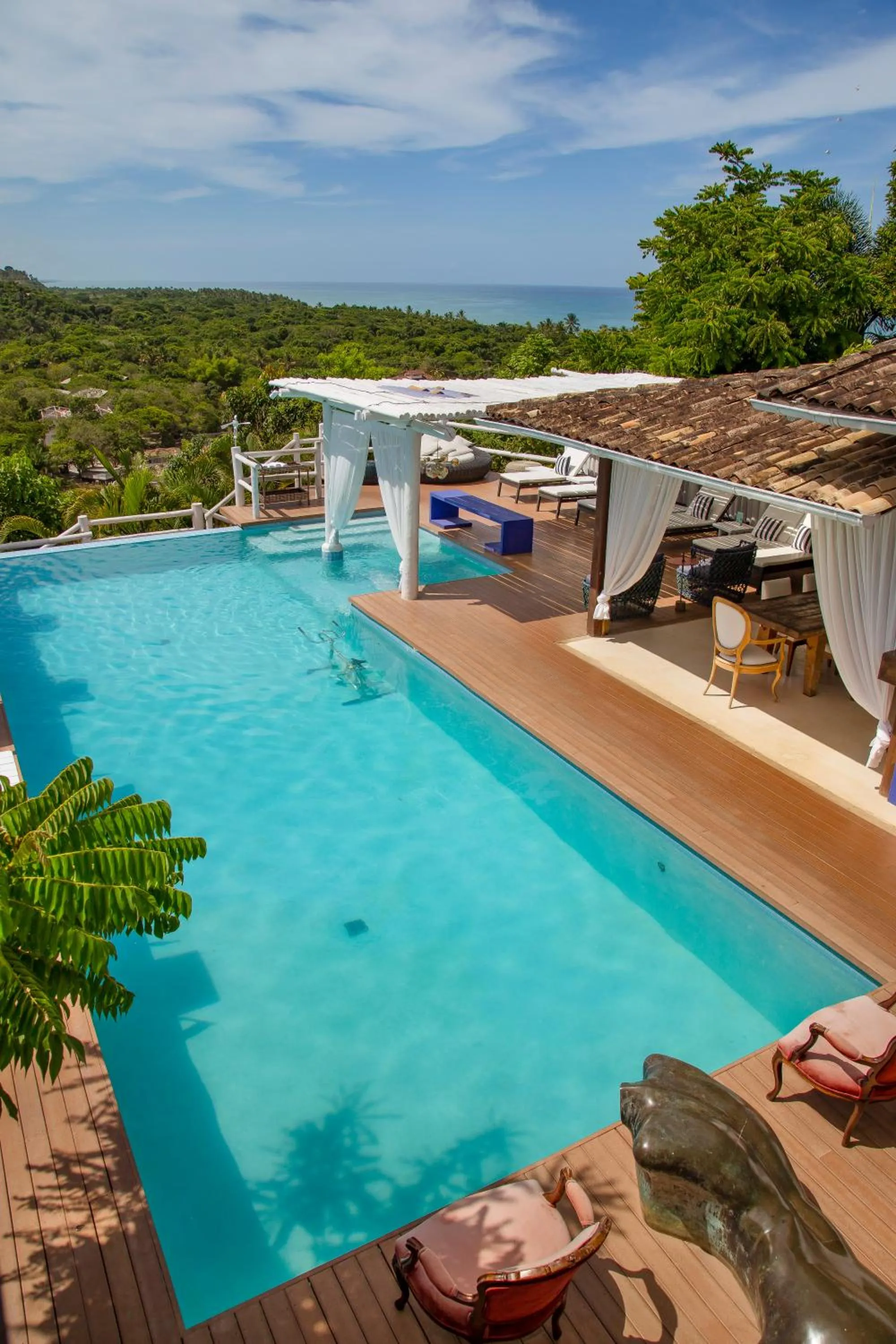Pool view in Pousada El Gordo