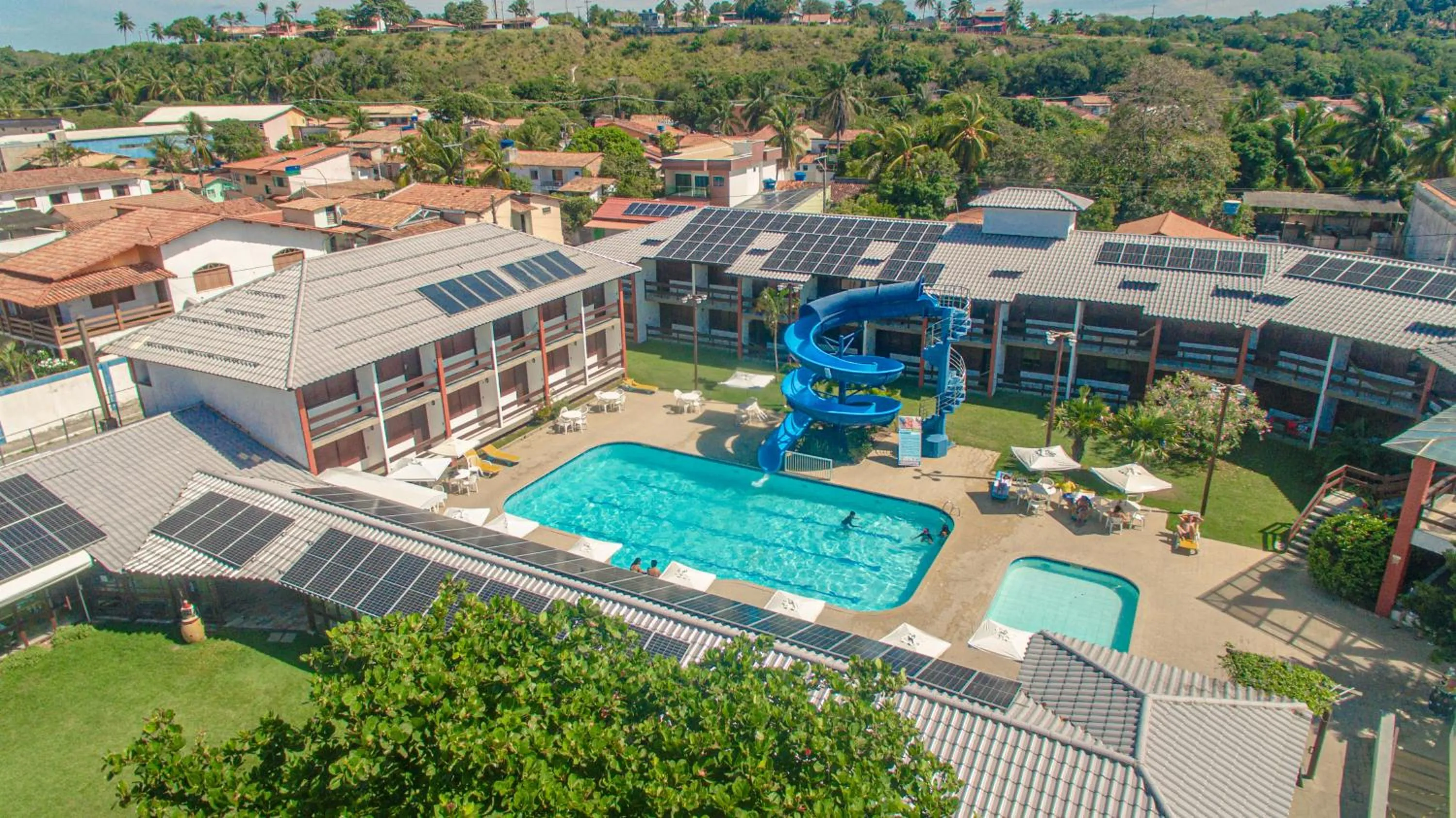 Pool view in Baia Cabralia Hotel