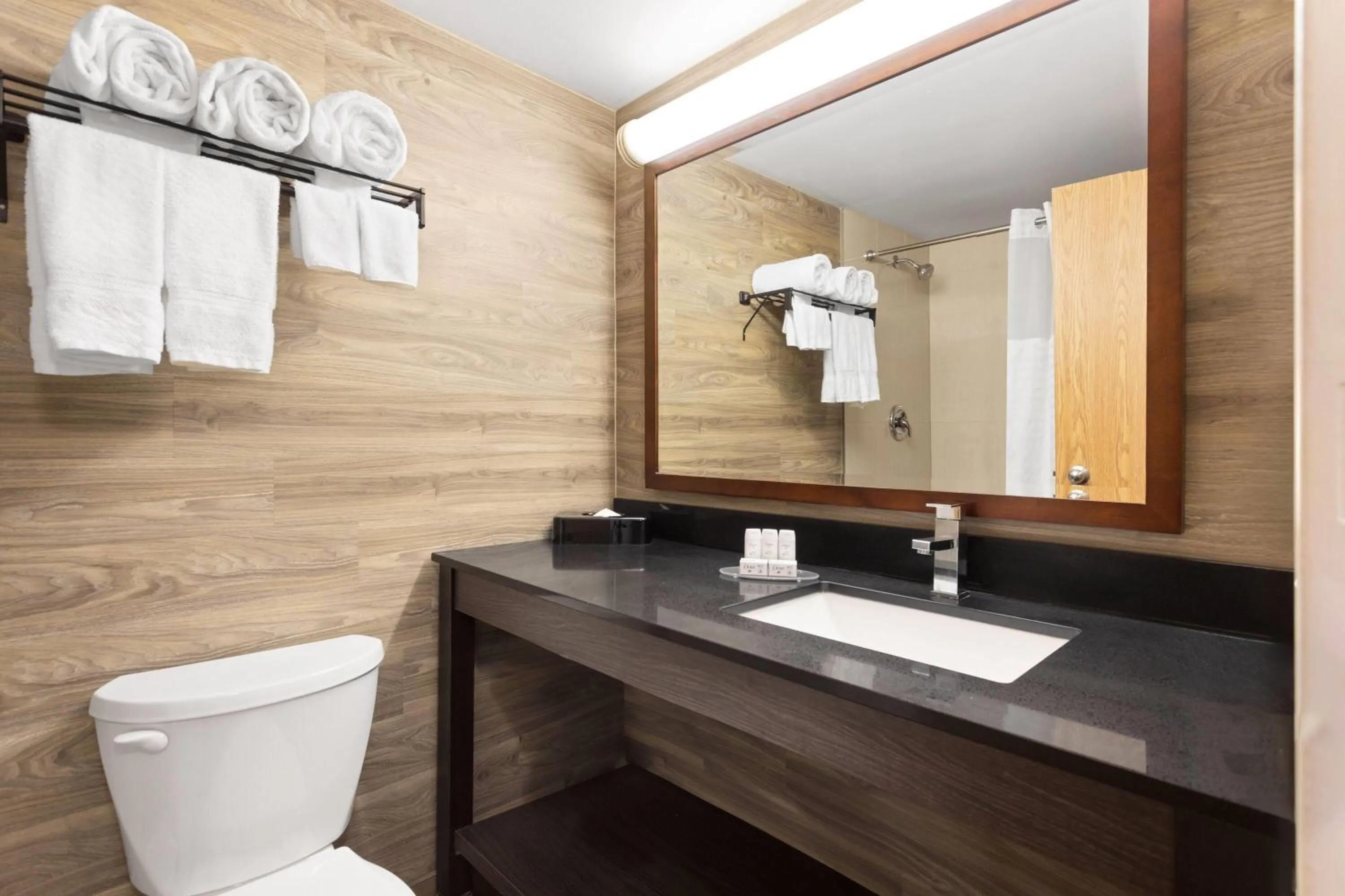 Bathroom in Travelodge by Wyndham Lindsay