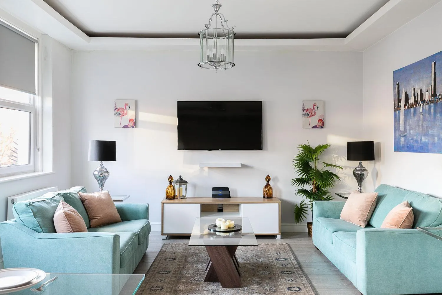 Living room in Cromwell road apartments