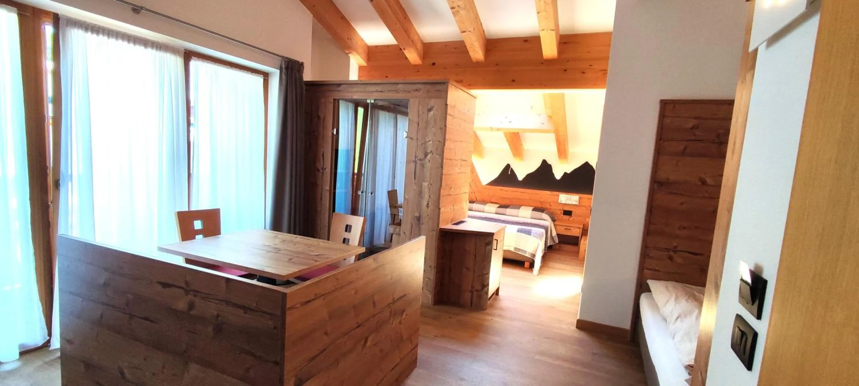 Bed in Hotel Miramonti