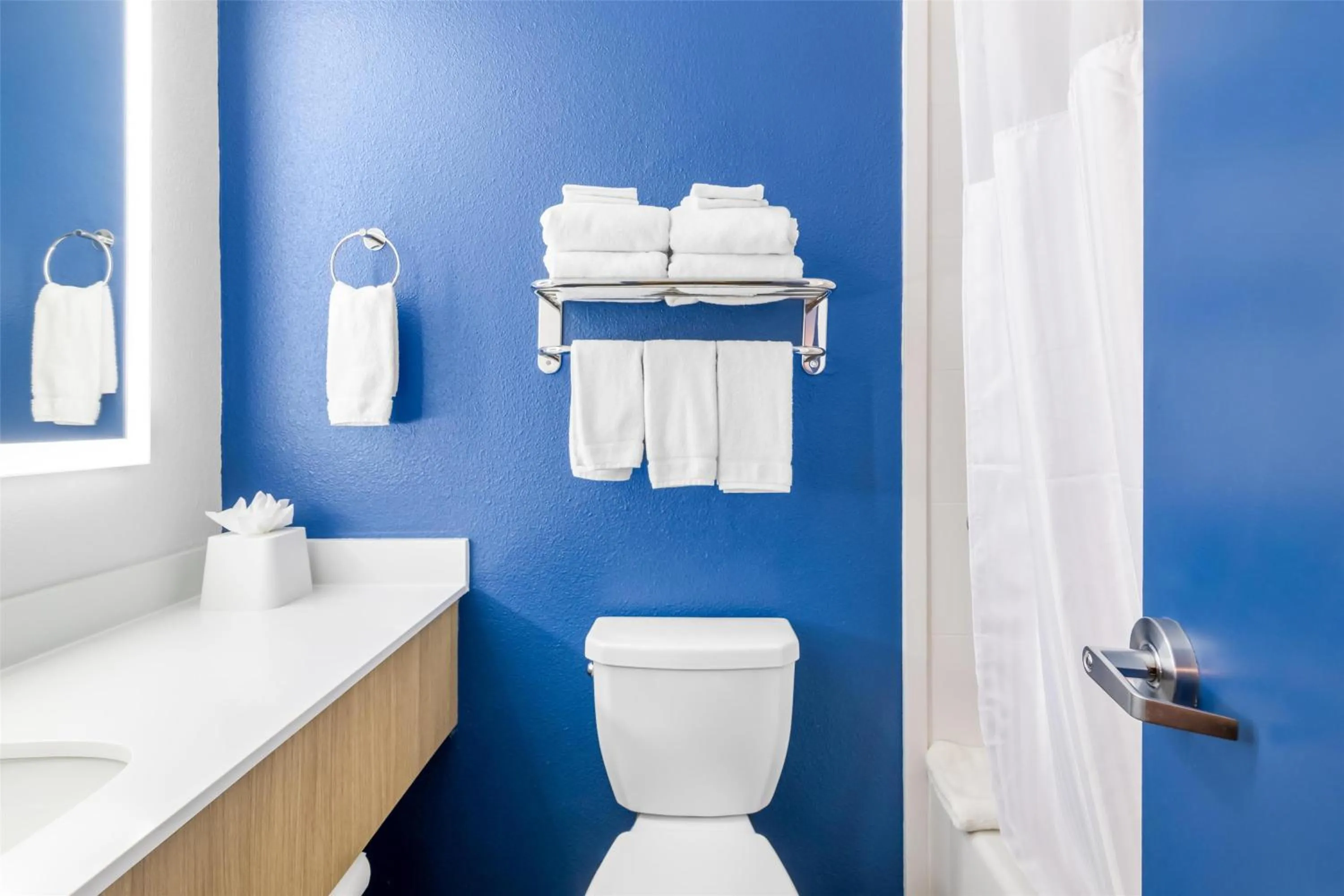 Bathroom in Spark by Hilton Roanoke Civic Center