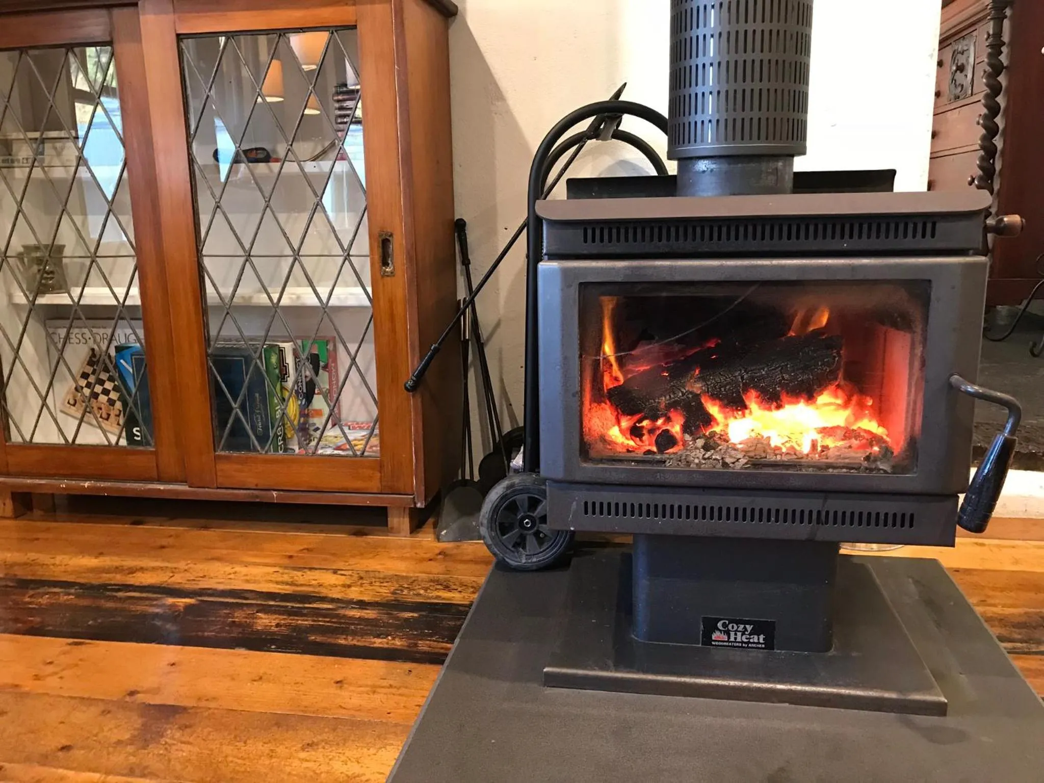 fireplace in The Dairy