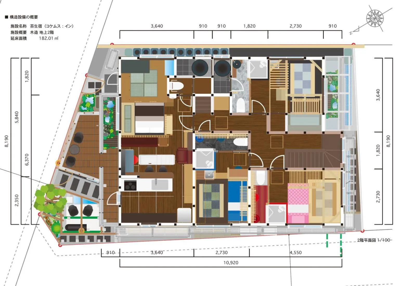 Floor plan in Koke Musu inn