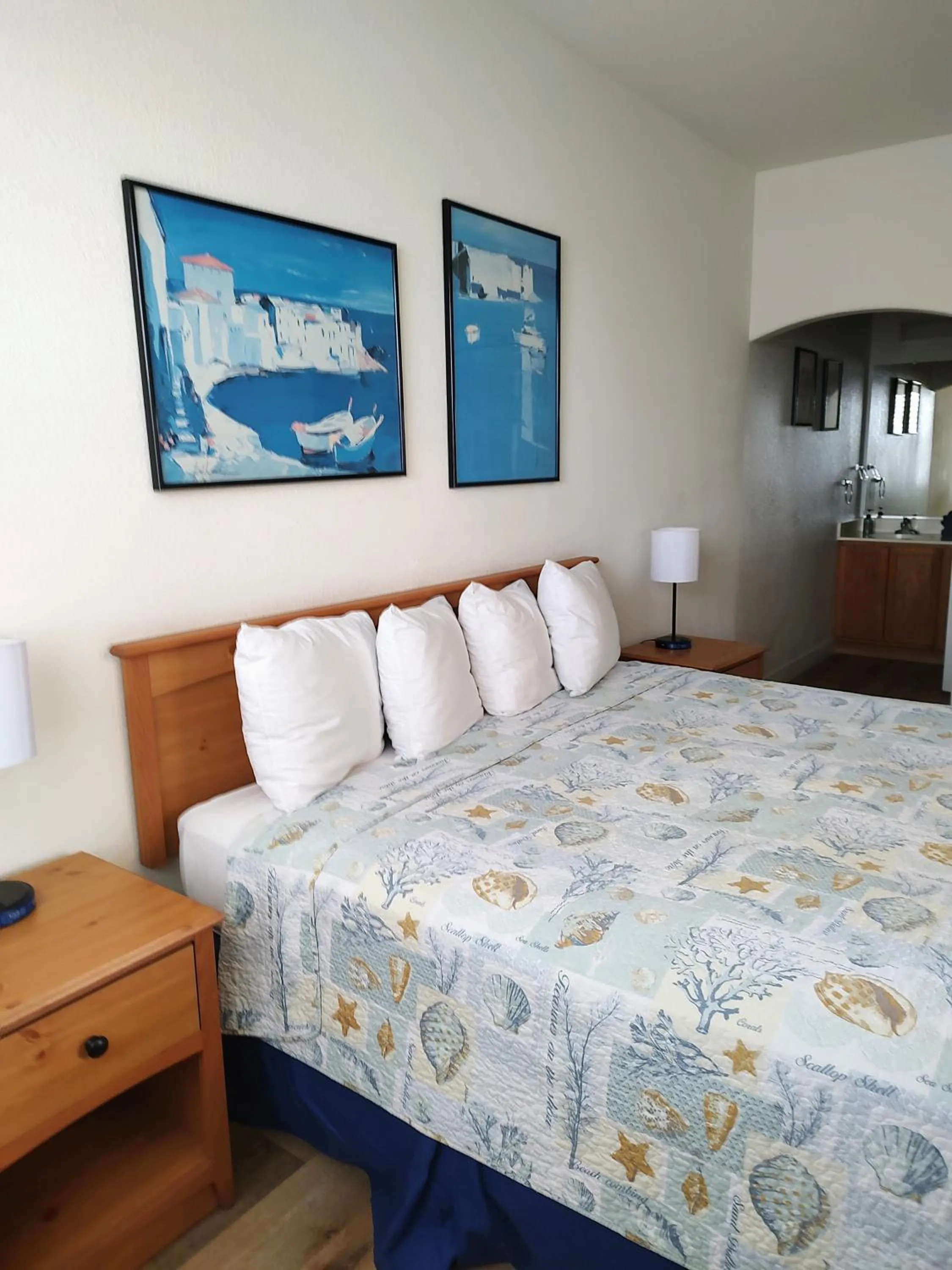 Bed in Pacific Plaza Resort