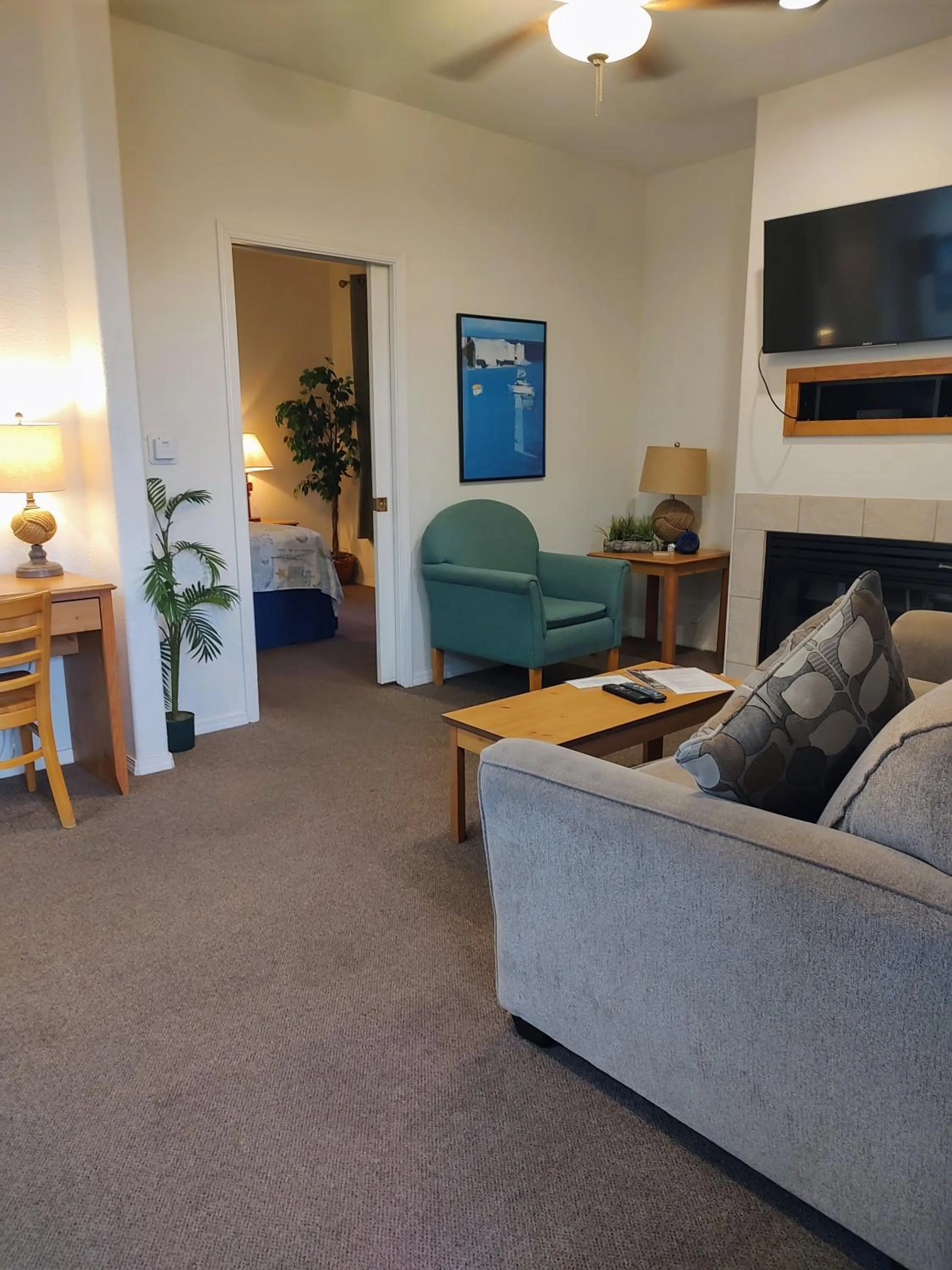 Living room in Pacific Plaza Resort