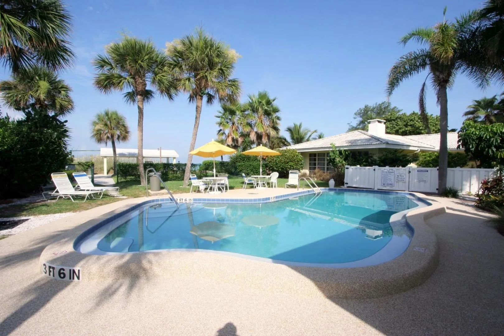 Swimming pool in Turtle Crawl Inn - Longboat Key