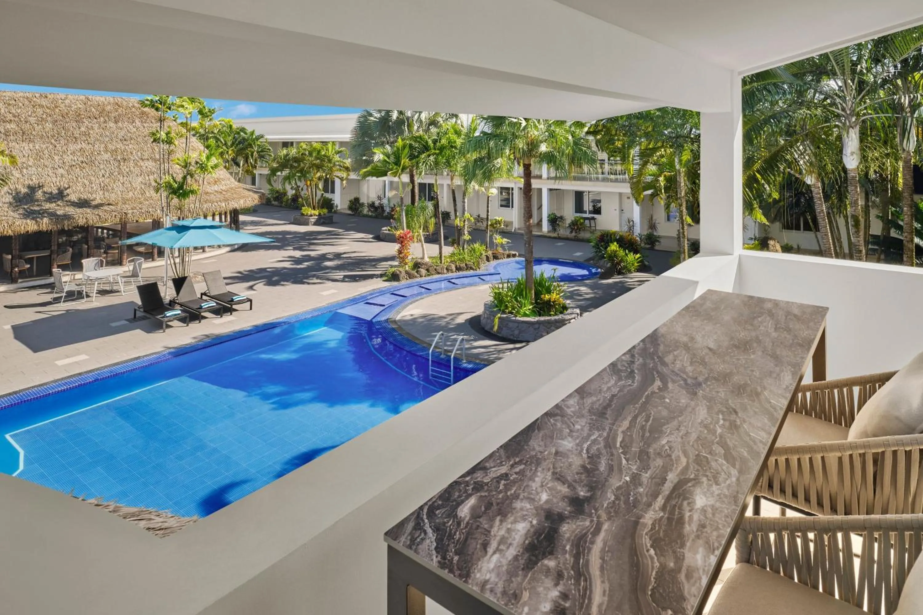 Swimming pool in Sheraton Samoa Aggie Grey's Hotel & Bungalows