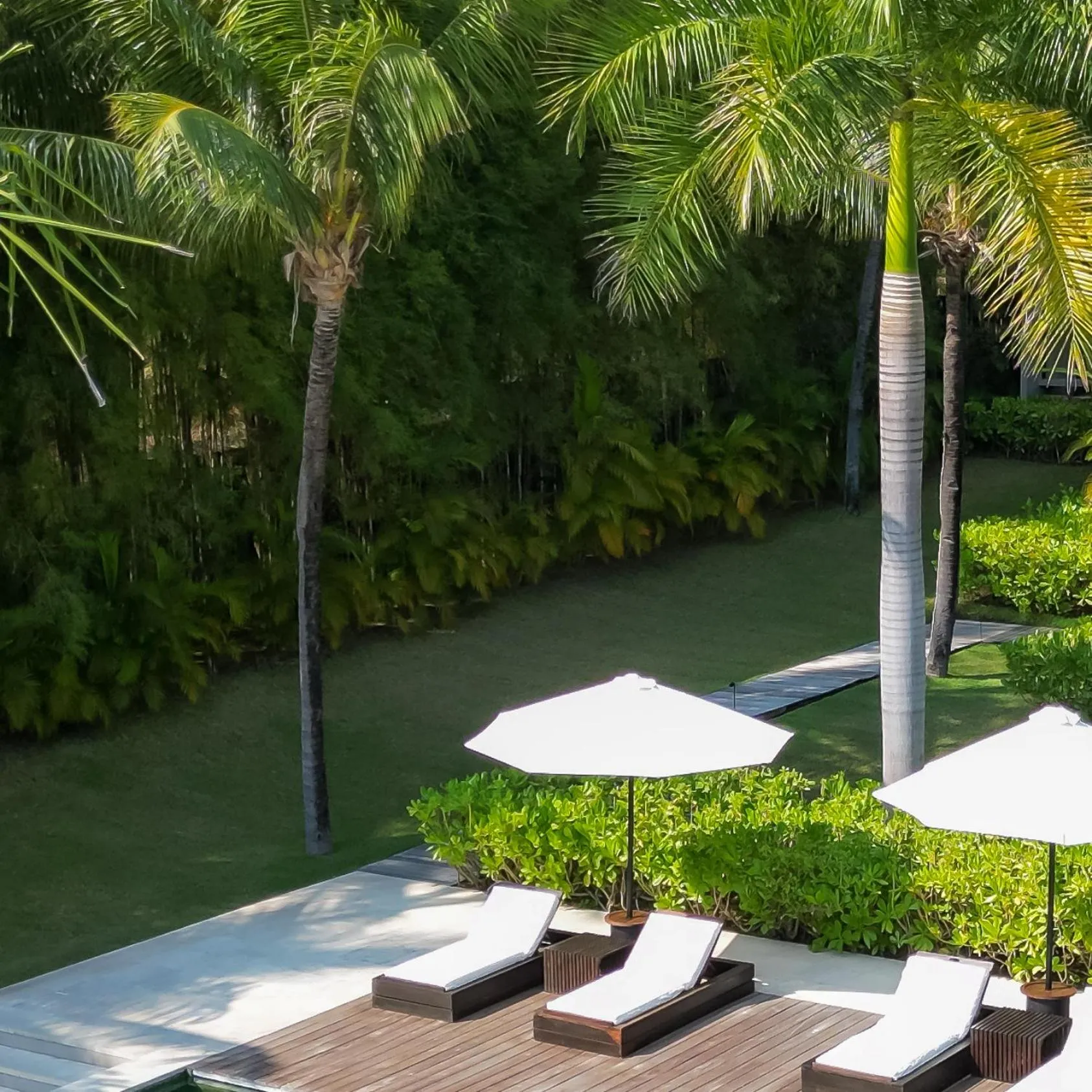 Pool view in 5-Star Boutique Hotel The Lombok Lodge