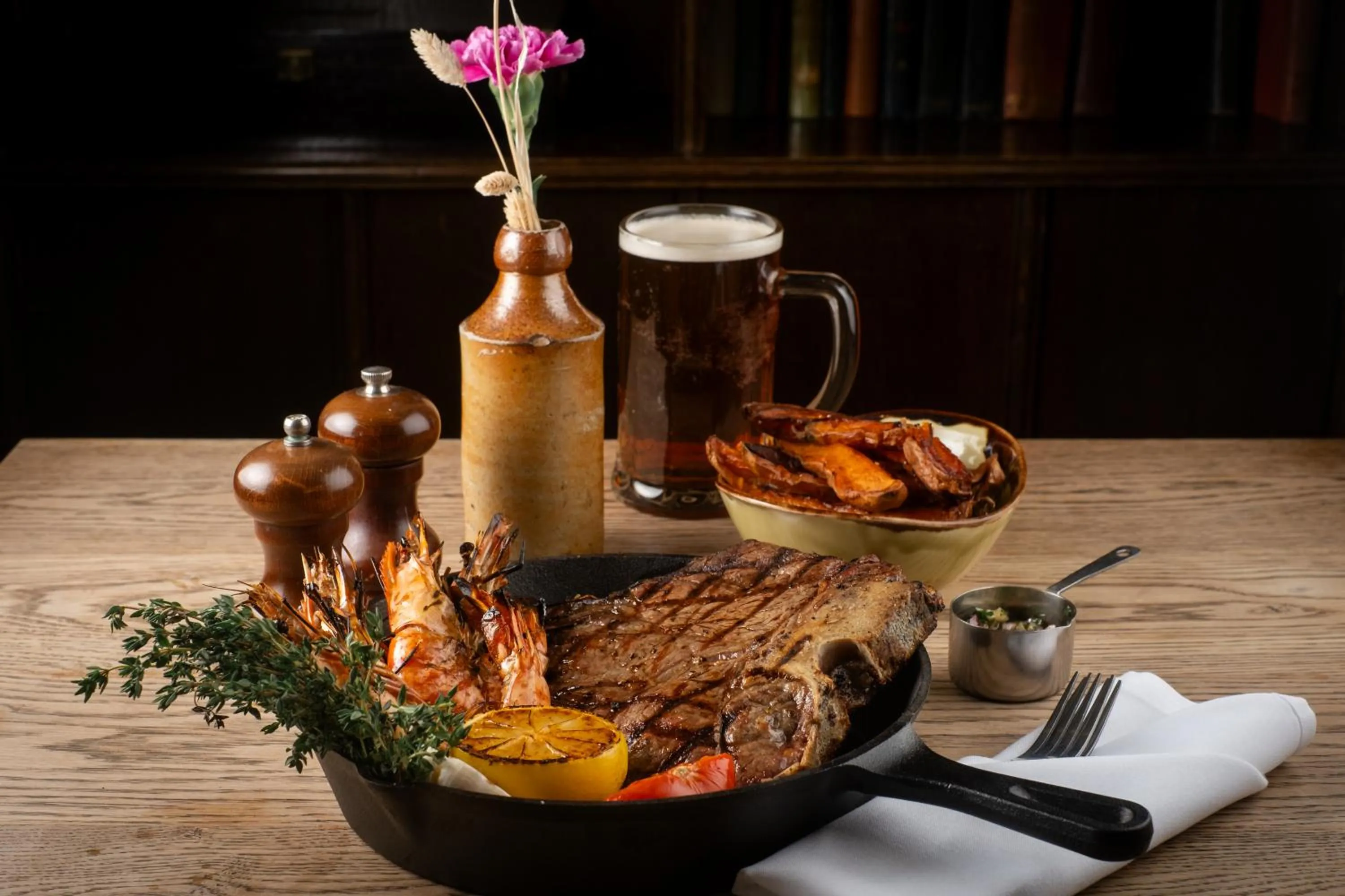 Food close-up in The Wild Boar