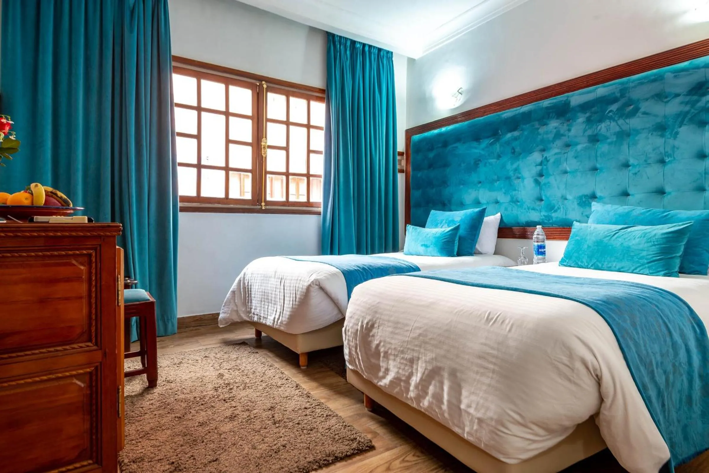 Bed in Hotel Oudaya & Spa