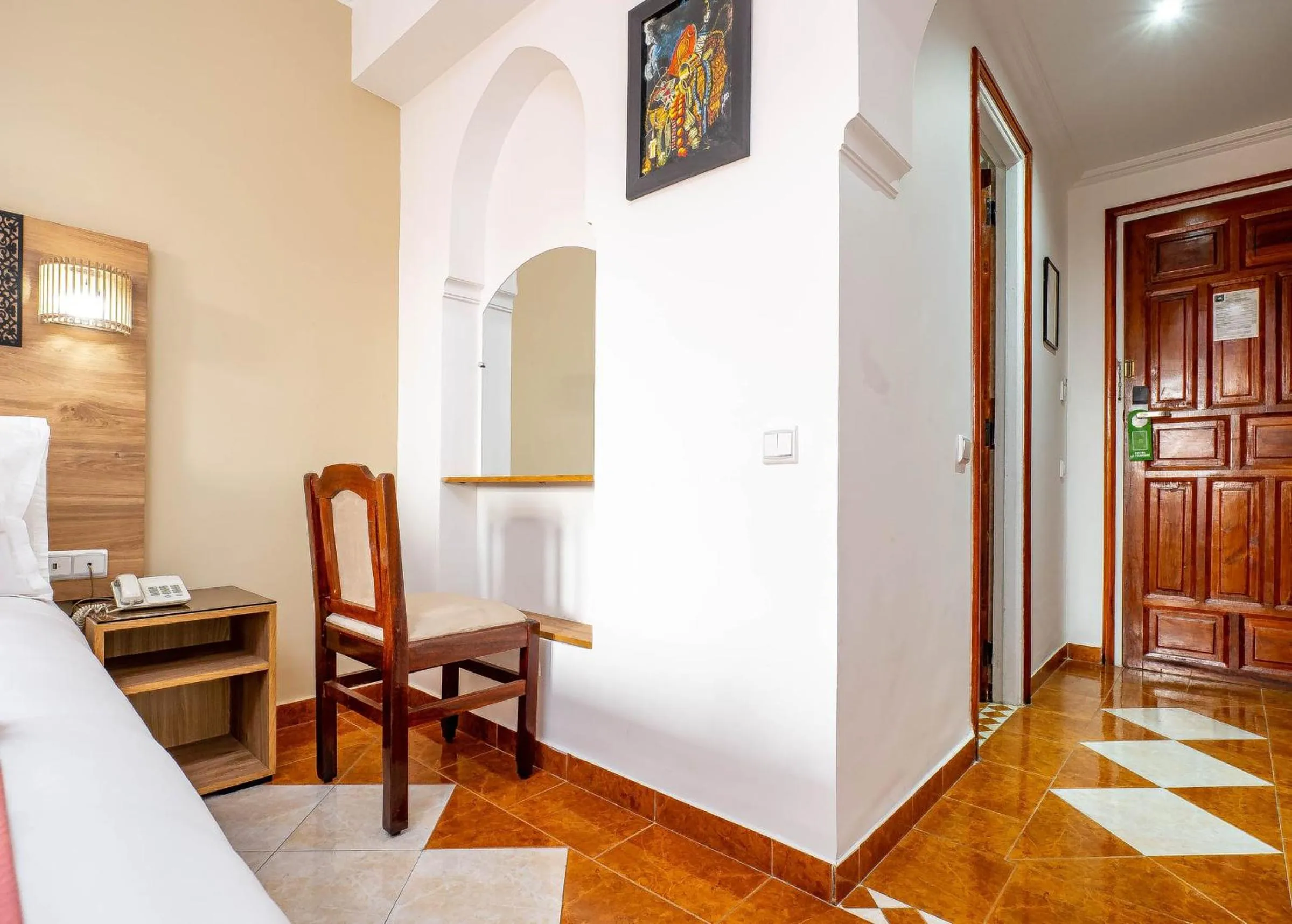 Bed in Hotel Oudaya & Spa