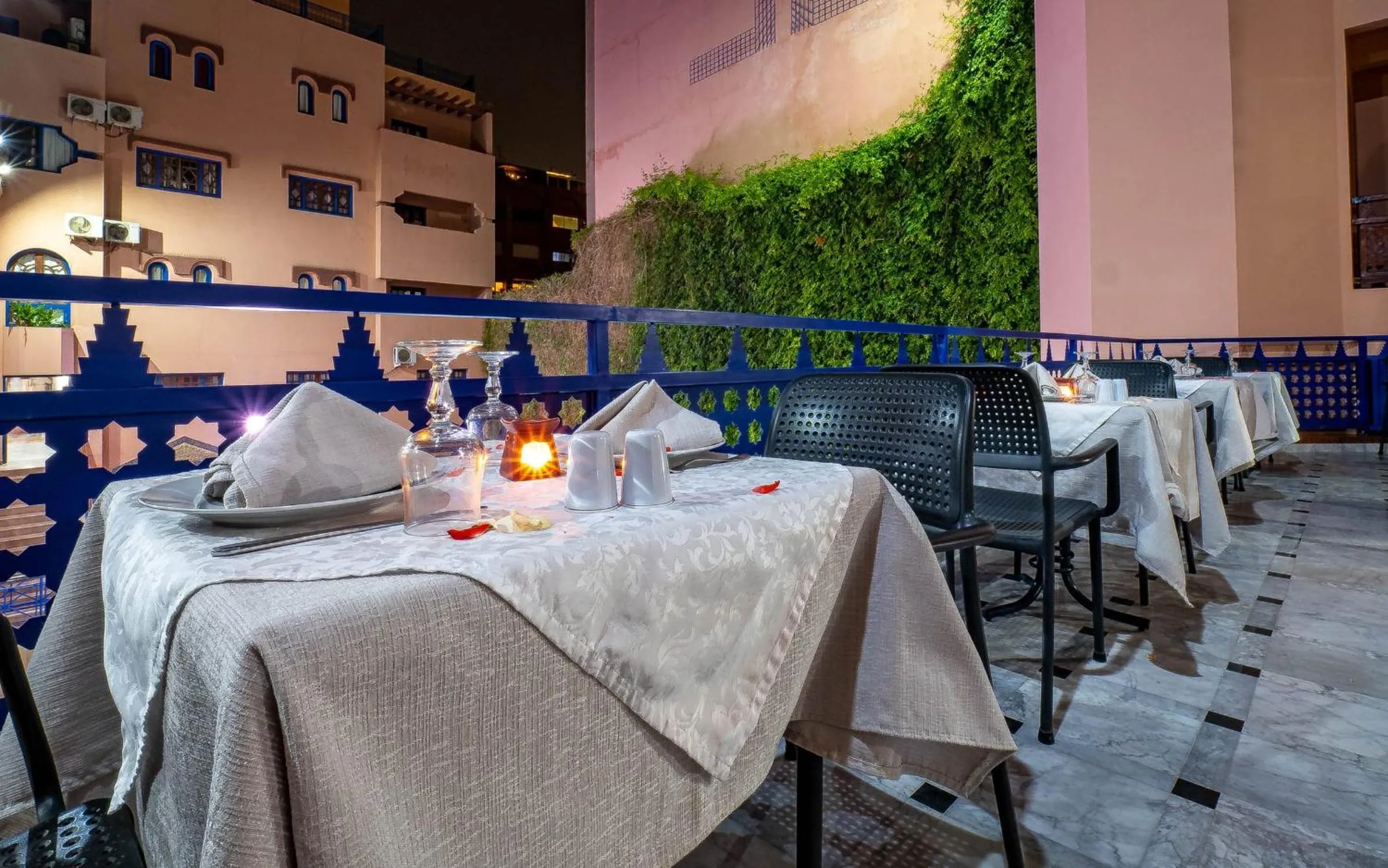 Patio in Hotel Oudaya & Spa