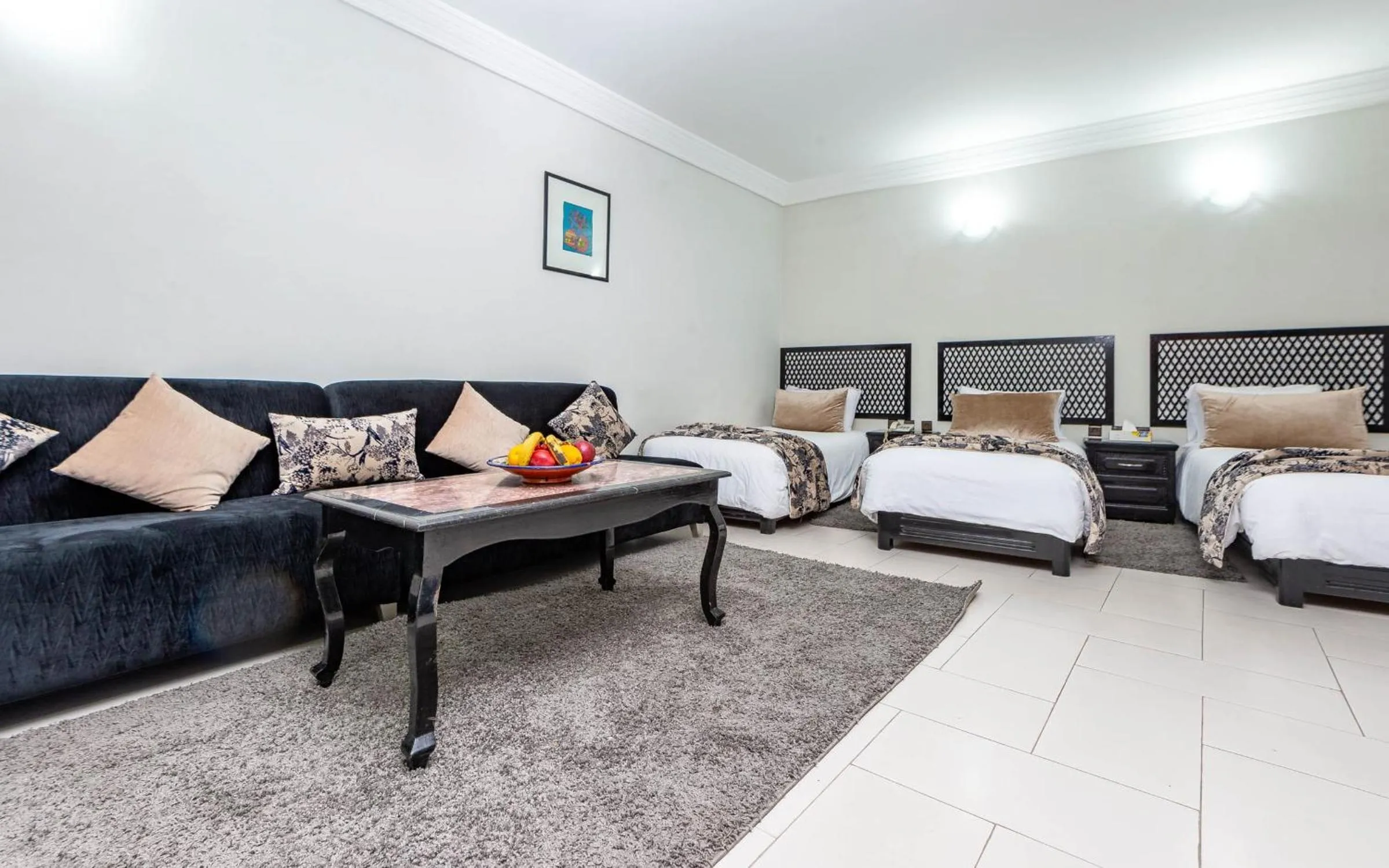 Bed in Hotel Oudaya & Spa