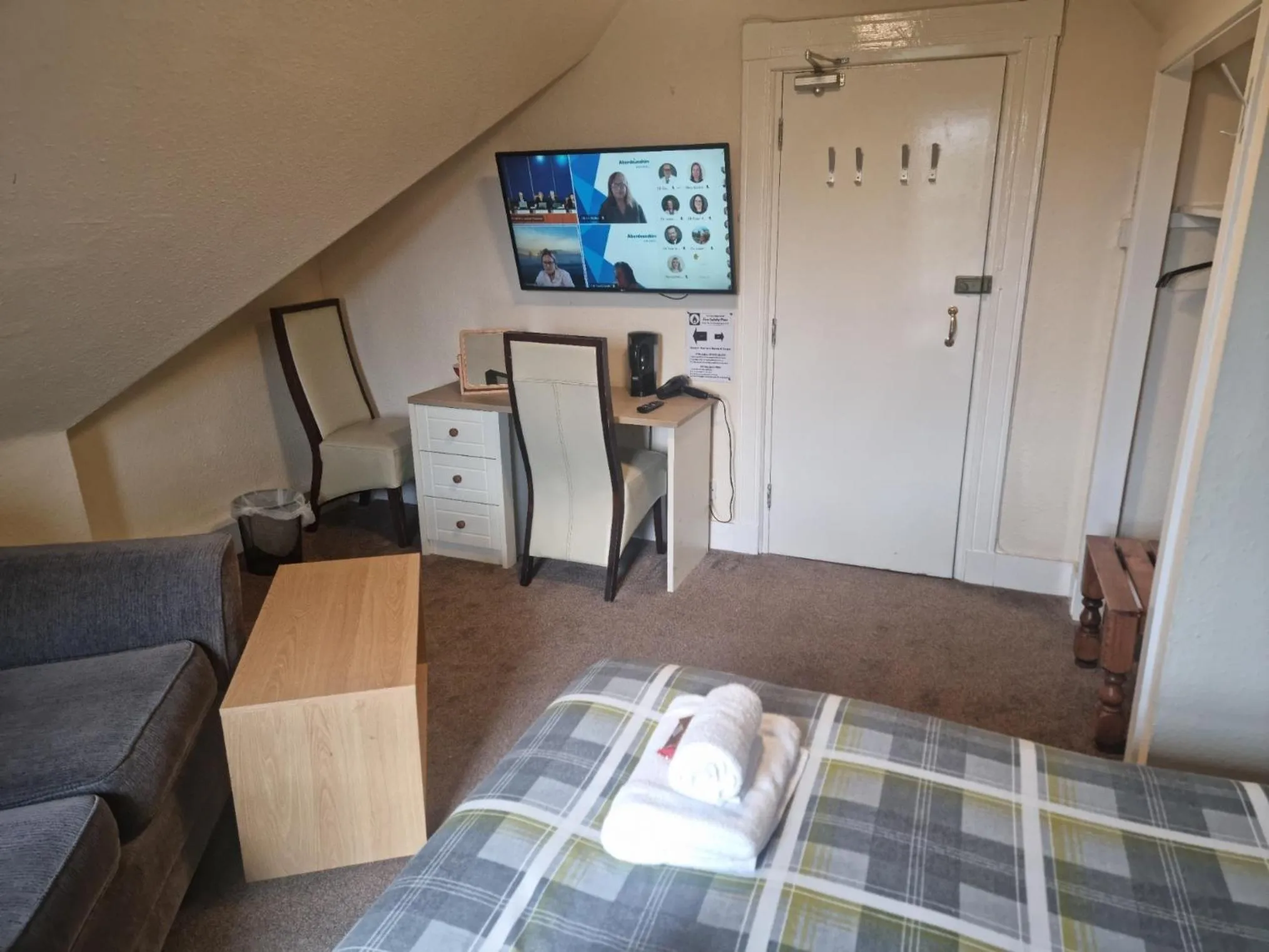 Bedroom in Roy Bridge Hotel