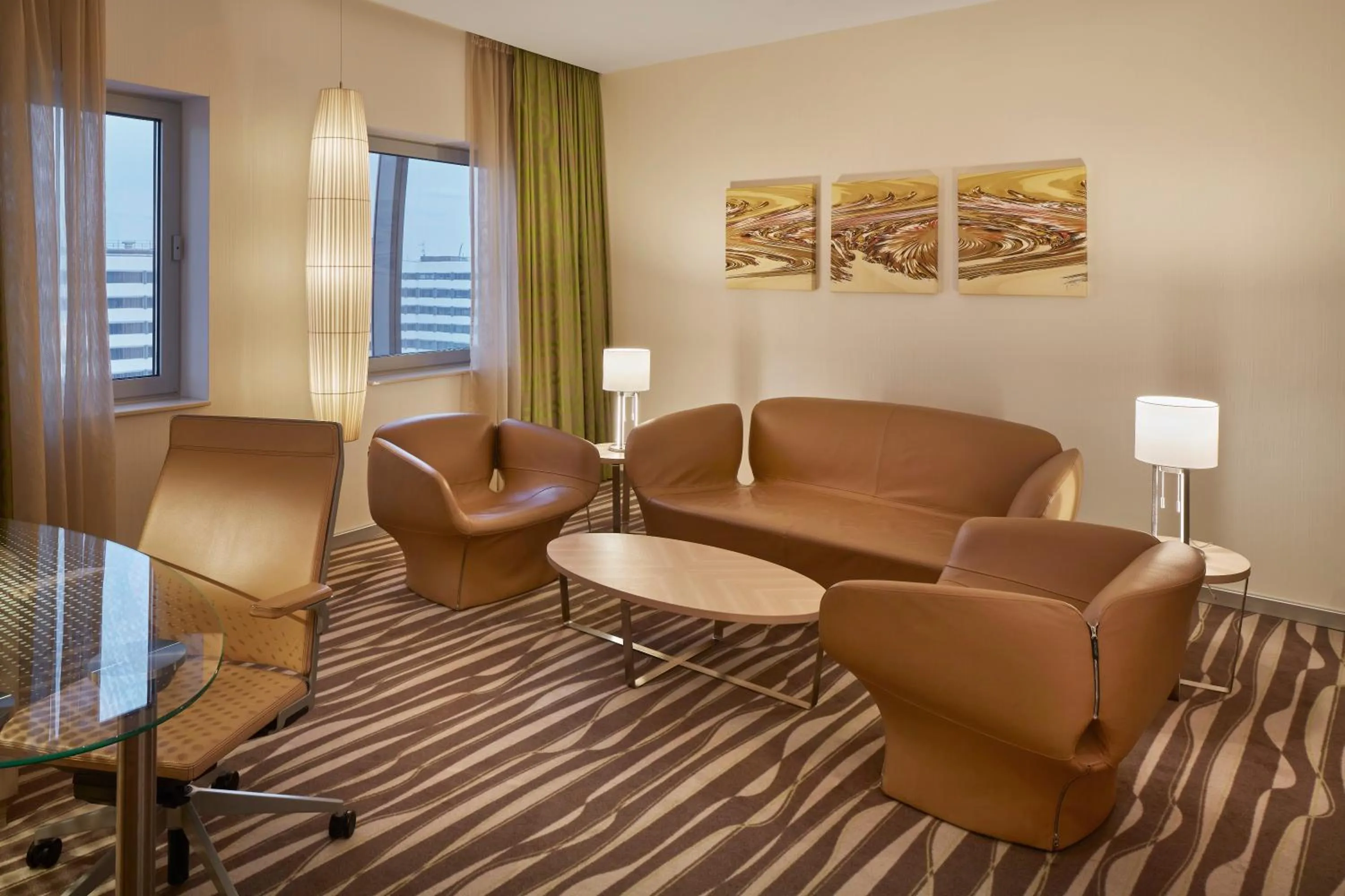 Living room in Hilton Frankfurt Airport