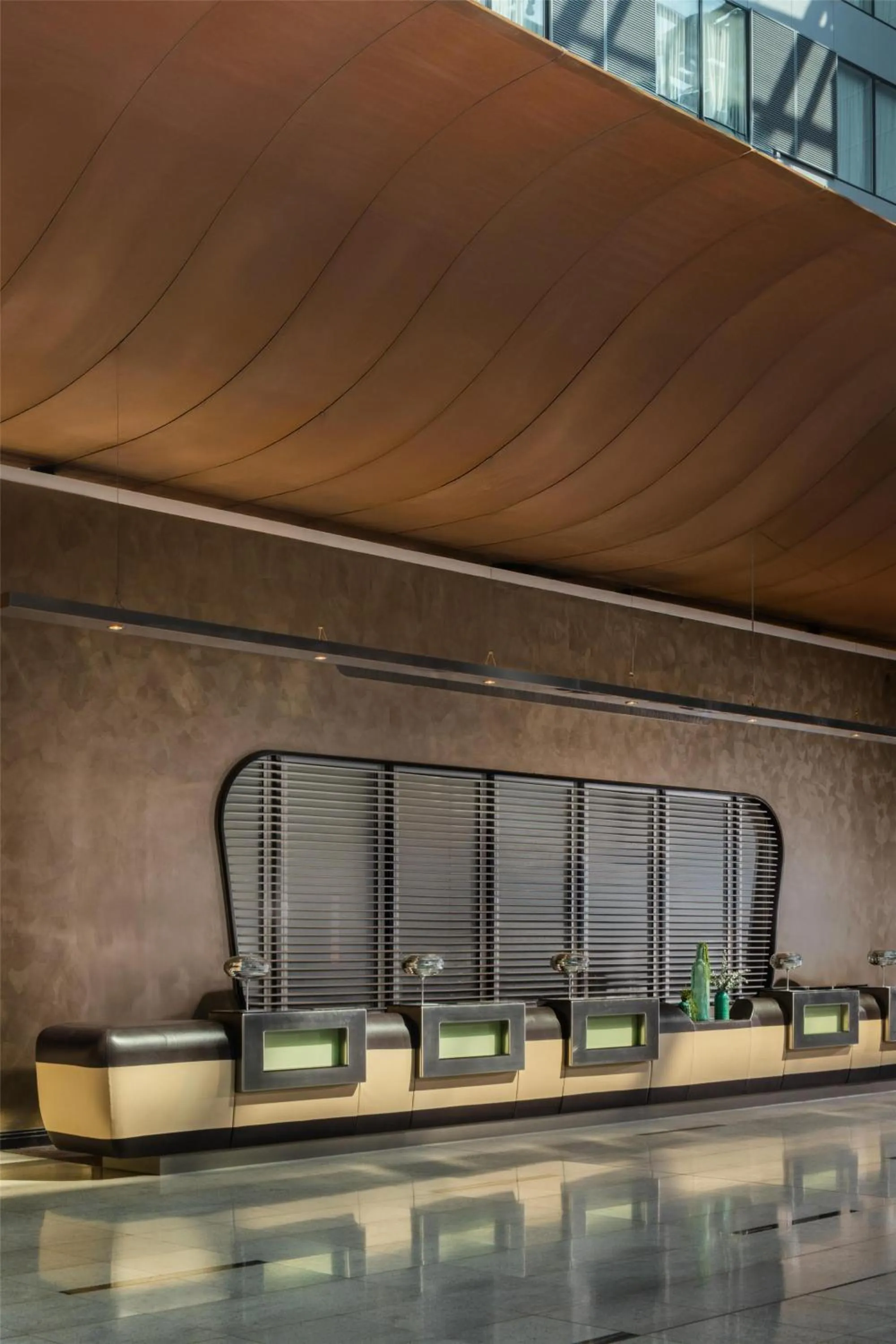 Lobby or reception in Hilton Frankfurt Airport