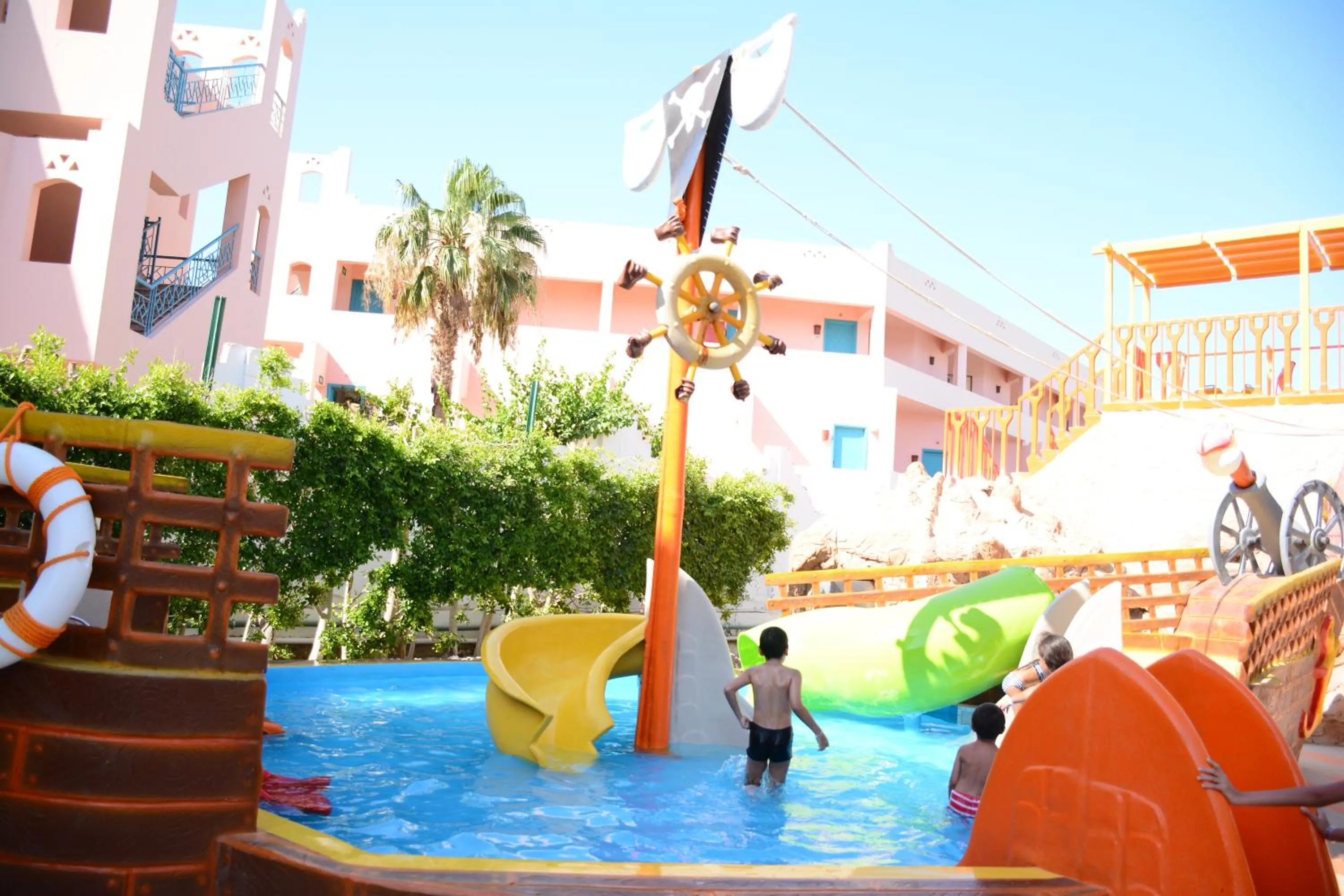 Aqua park in MinaMark Beach Resort for Families and Couples Only