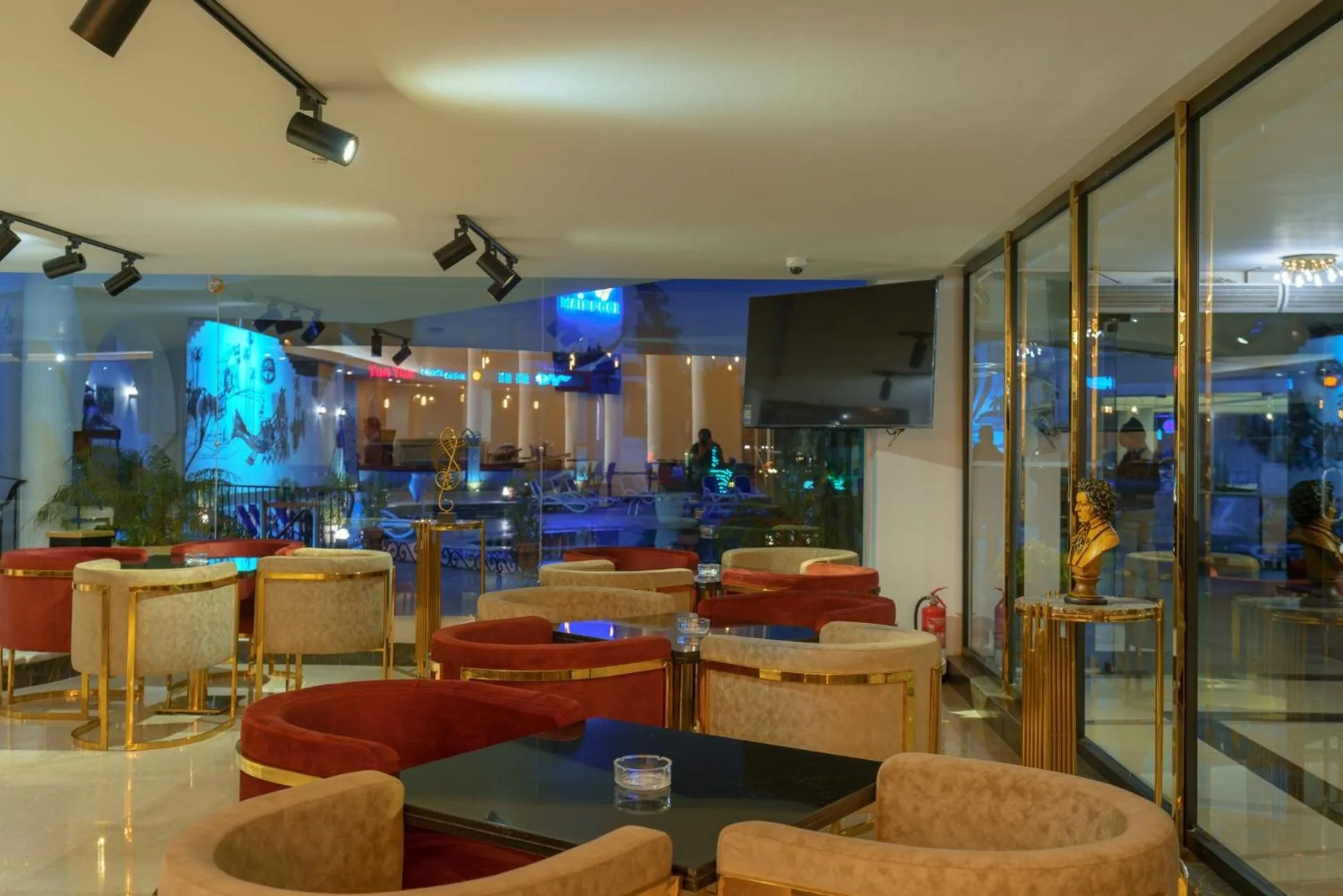 Lounge or bar in MinaMark Beach Resort for Families and Couples Only