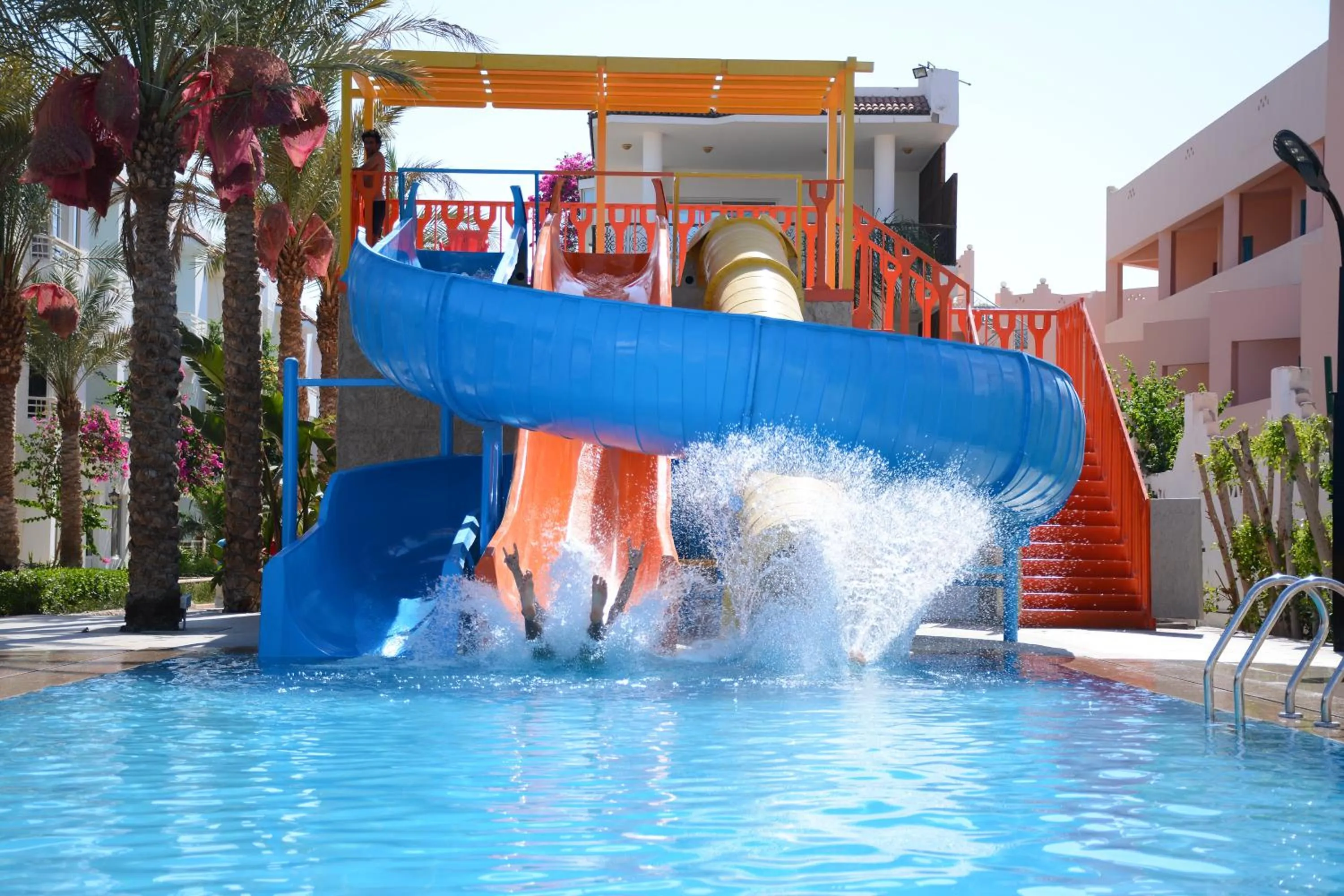 Aqua park in MinaMark Beach Resort for Families and Couples Only