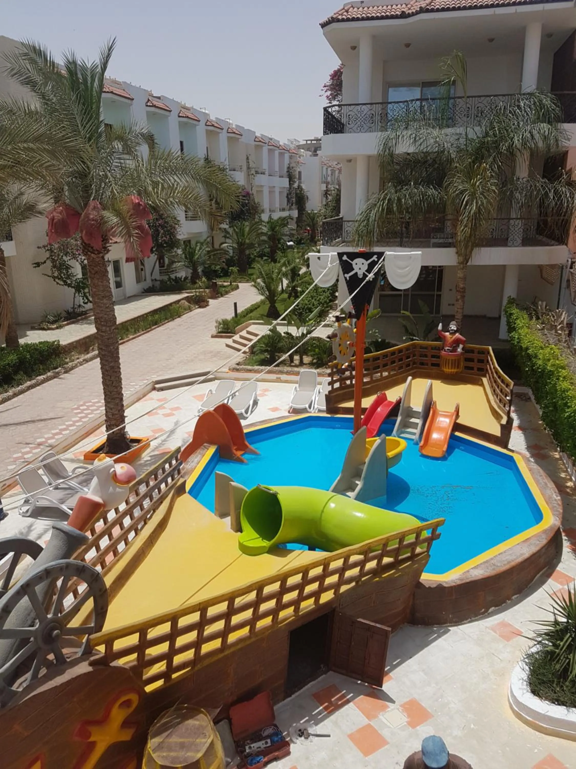Aqua park in MinaMark Beach Resort for Families and Couples Only