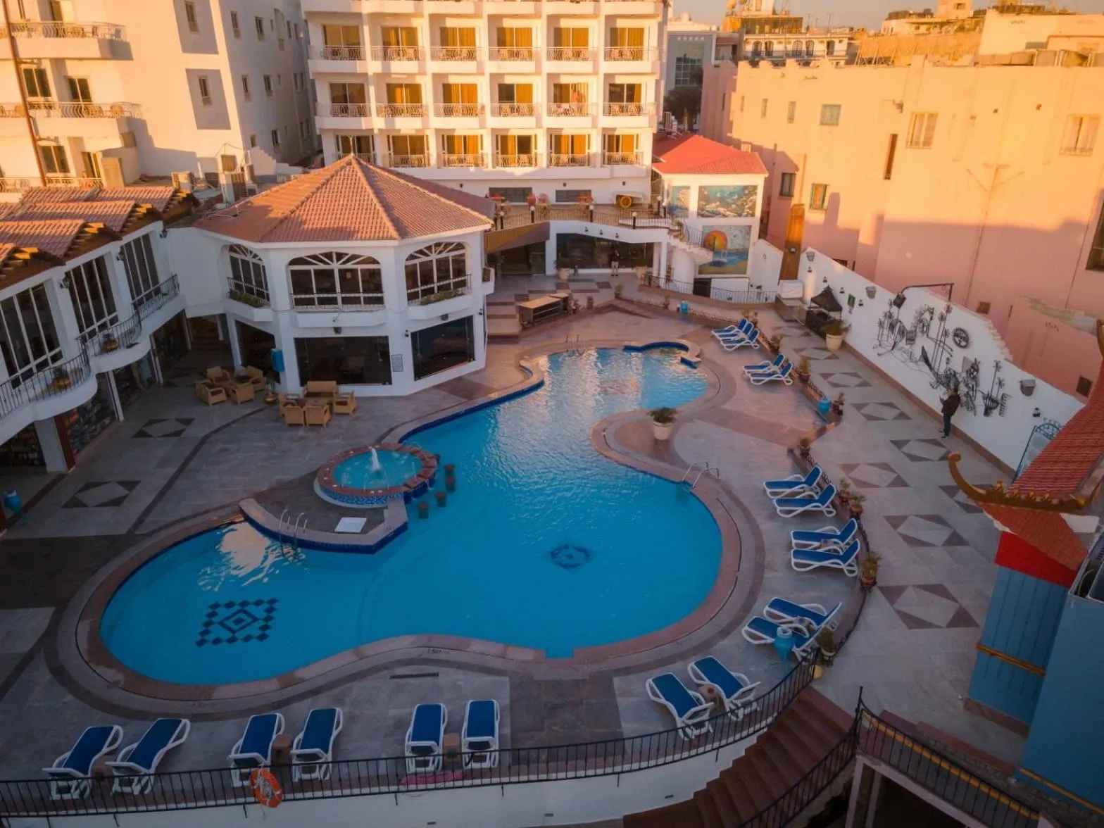 Bird's eye view in MinaMark Beach Resort for Families and Couples Only