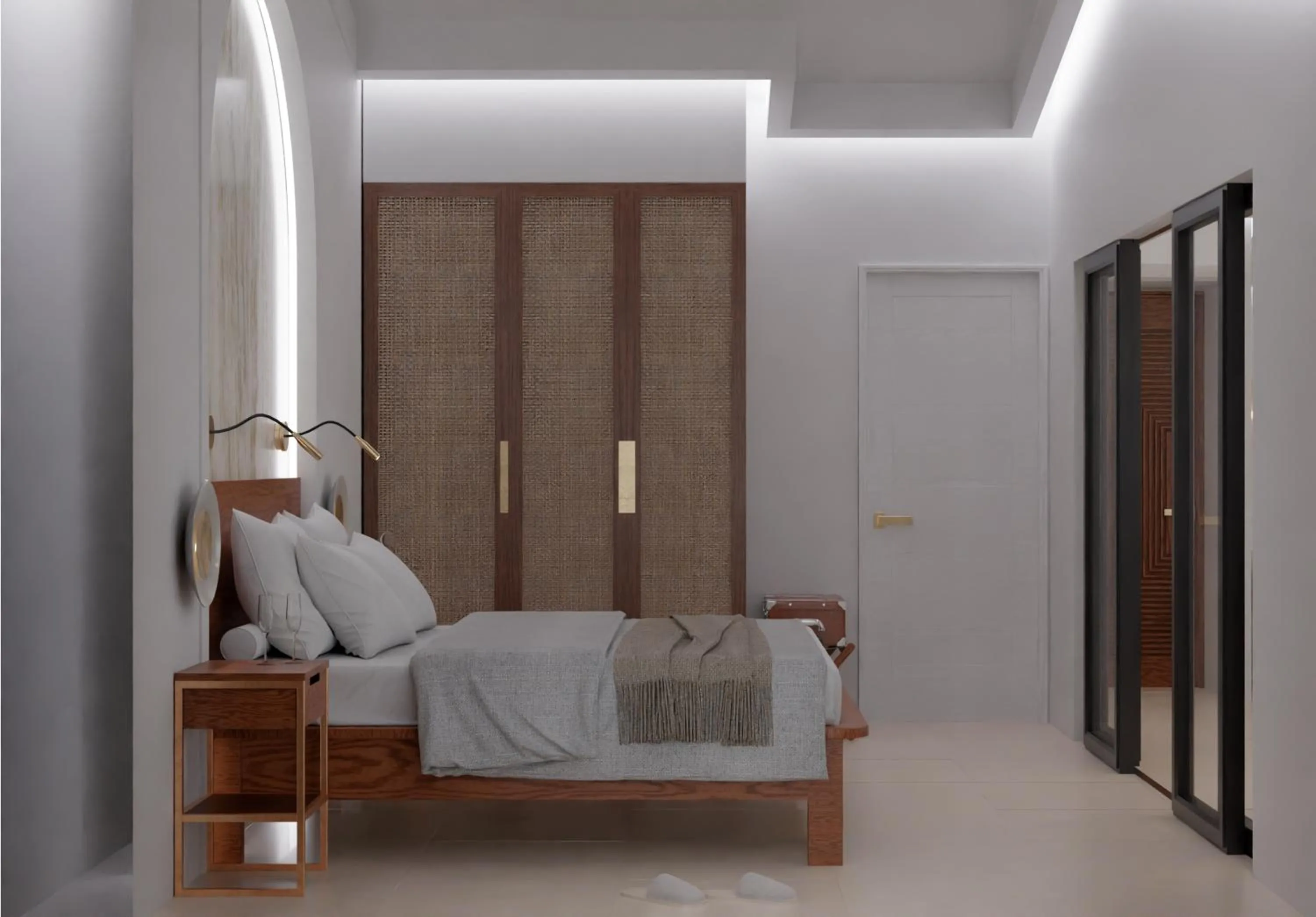 Bedroom, Bed in Coral Strand Smart Choice