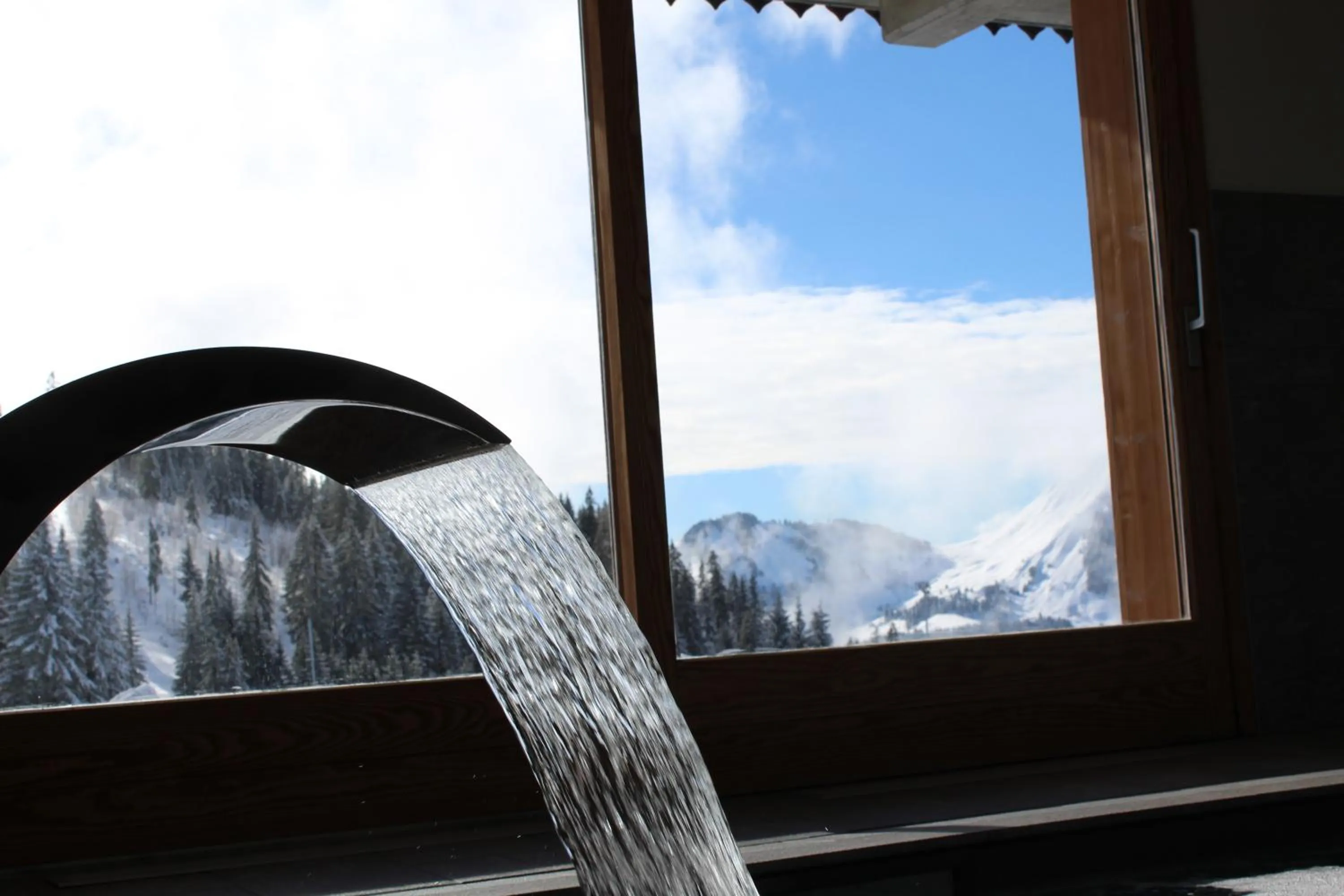 Swimming pool in Hôtel Restaurant "Les Sapins" Wellness & Gourmet