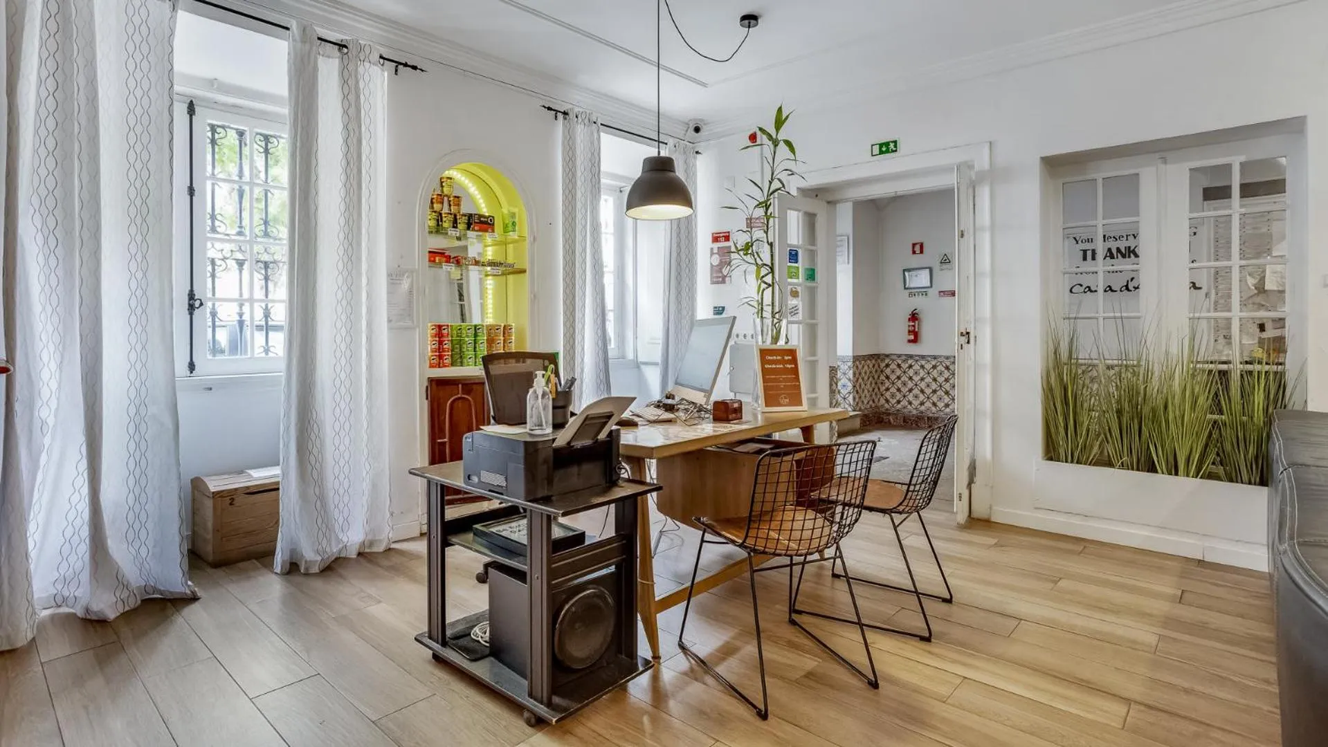 Lobby or reception in Hostel Casa d'Alagoa