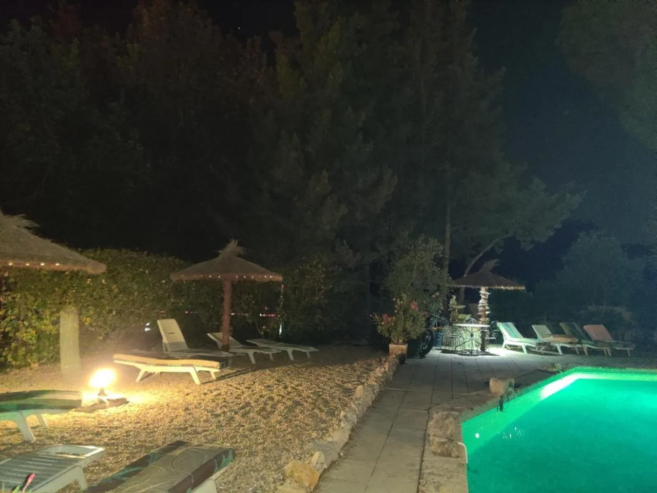 Swimming pool in Gites Climatisés Piscine Chauffée La Balancelle