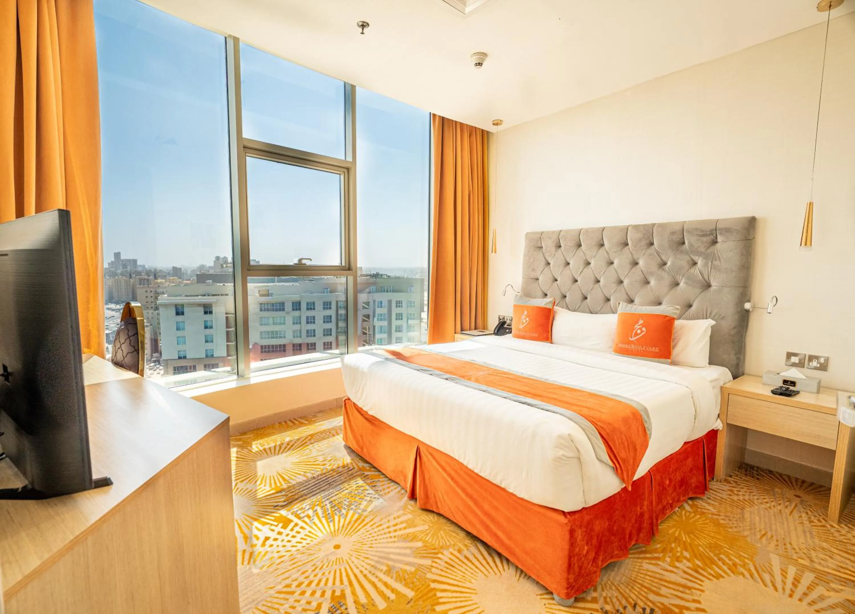 Bed in فندق وهج بوليفارد Wahaj Boulevard Hotel