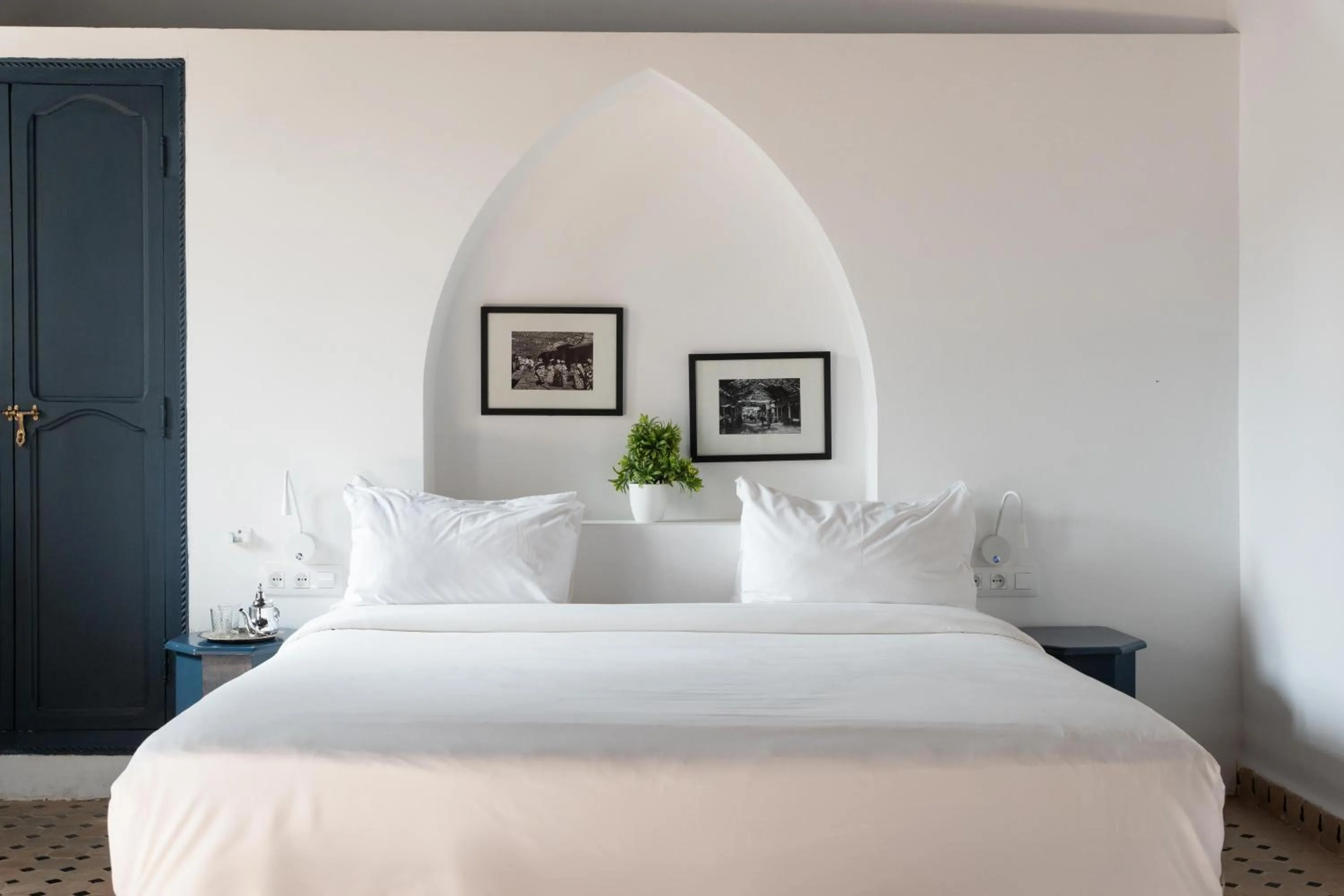 Bed in The Central House Marrakech Medina